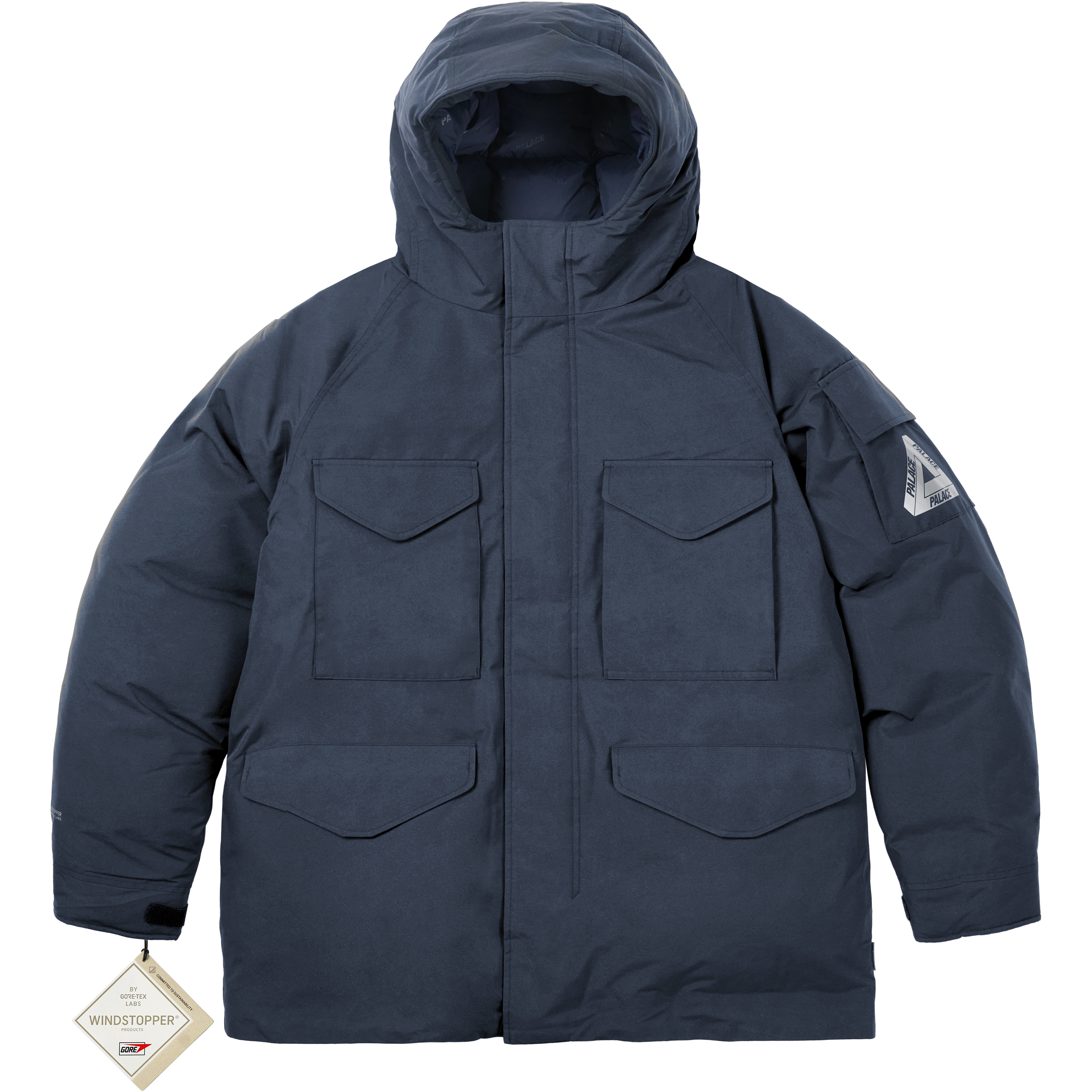 Palace GORE-TEX WINDSTOPPER DOWN PARKA NAVY