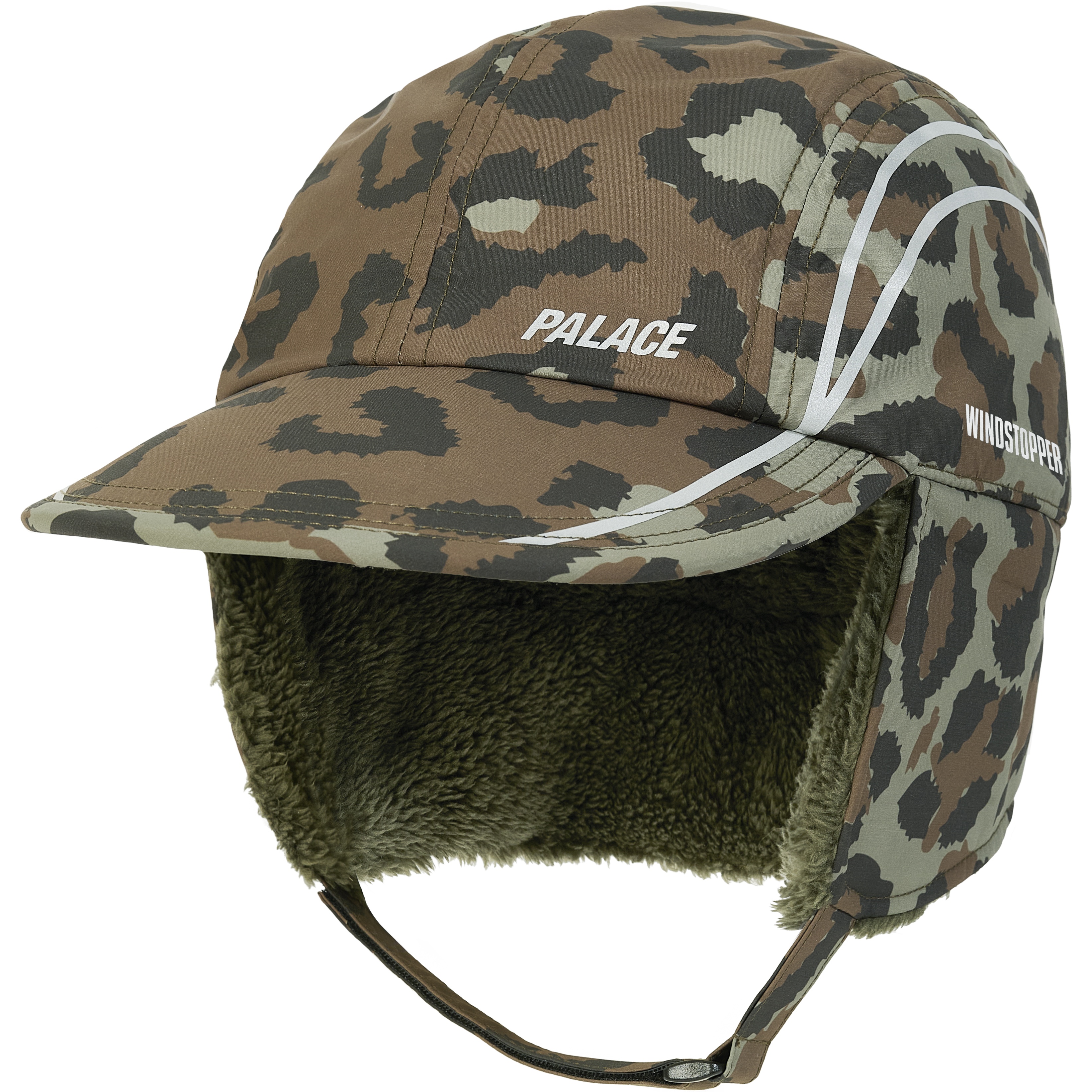 Palace GORE-TEX WINDSTOPPER POSH EARFLAP 4-PANEL CHEETAH