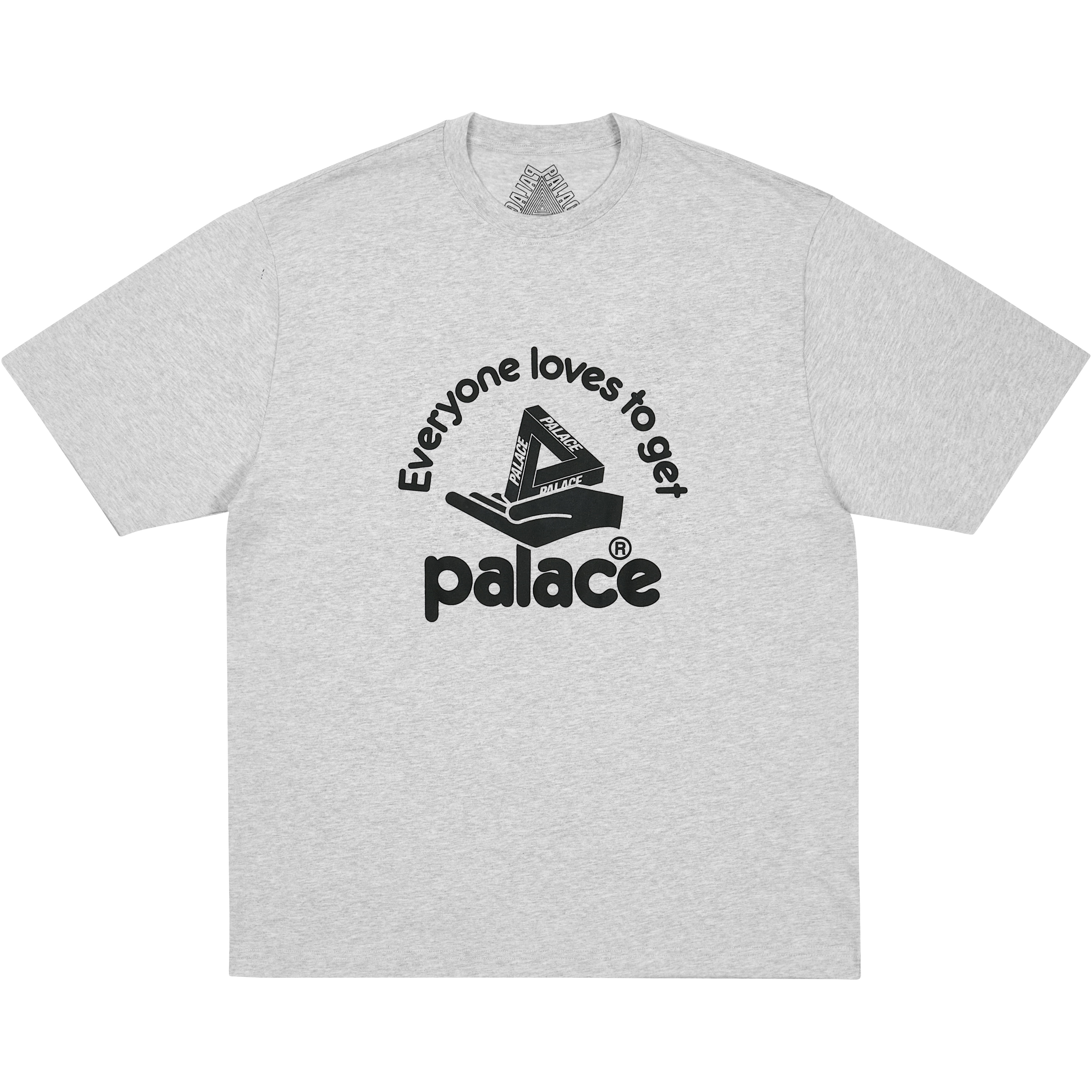 Palace HAND OUT T-SHIRT GREY MARL
