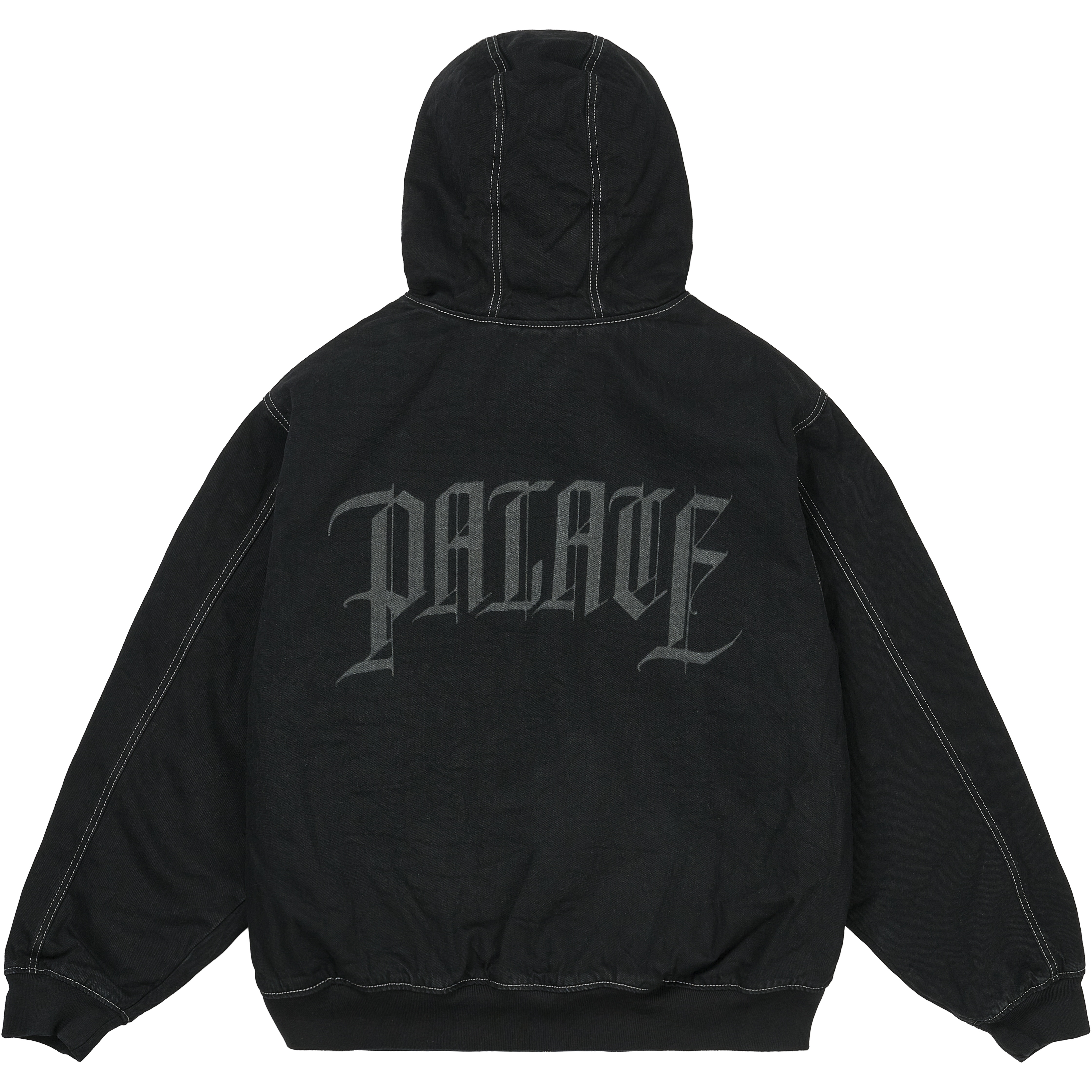 Thumbnail HOODED SHERP JACKET BLACK STONE WASH one color