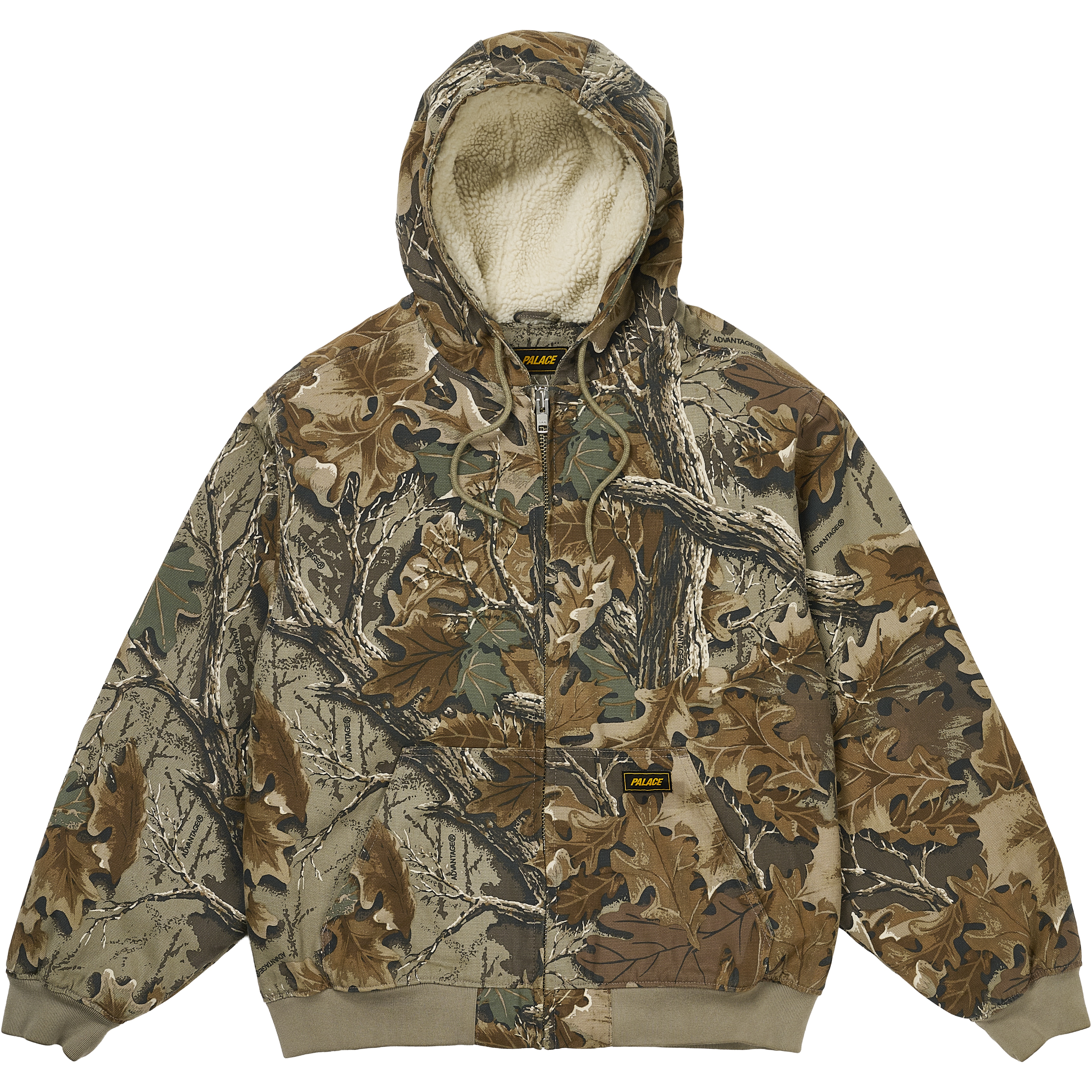 Palace HOODED SHERP JACKET REALTREE