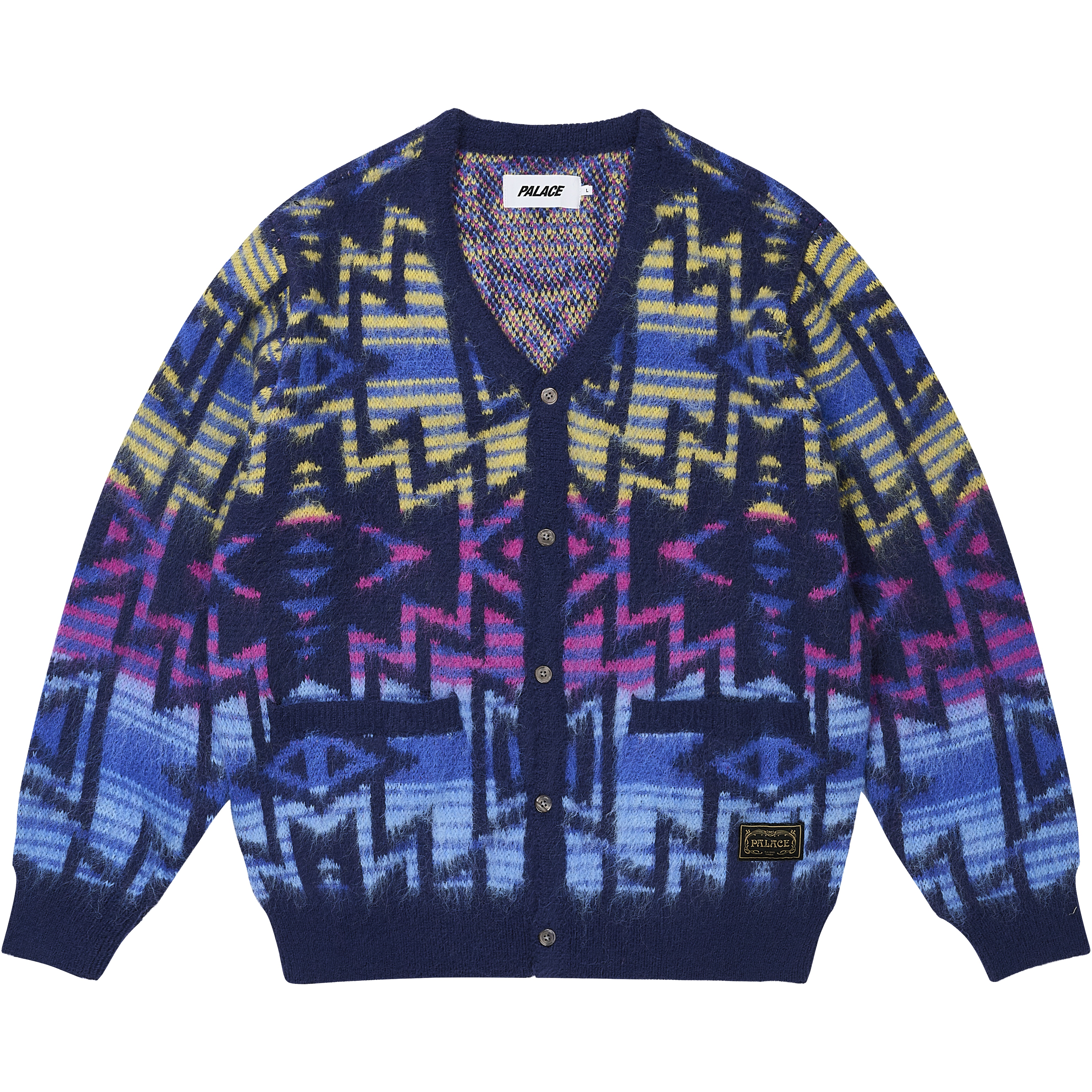 Palace NAVAJO KNIT CARDIGAN BLUE