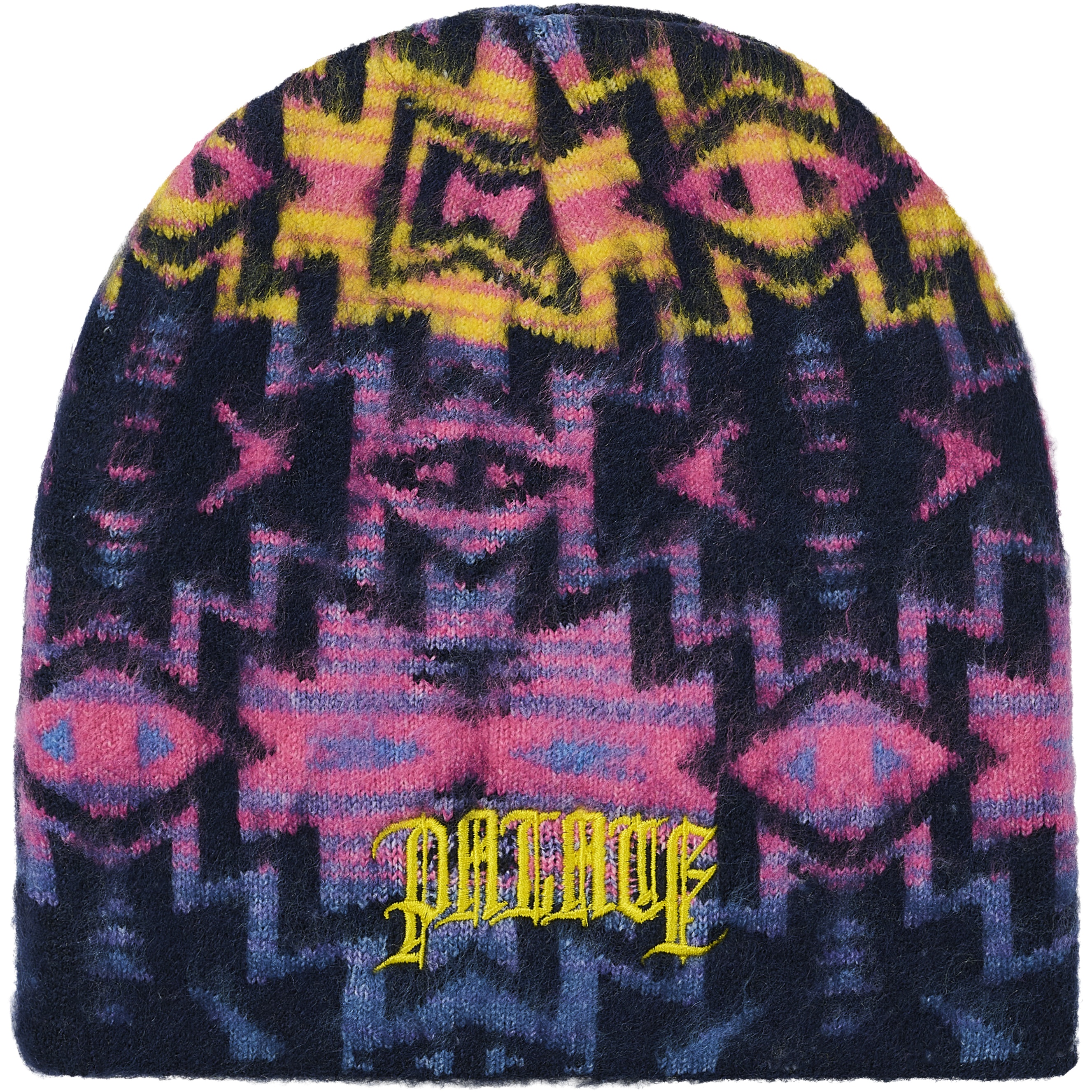 Palace OLDE ENGLISH FURRY NEIN CUFF BEANIE NAVAJO BLUE