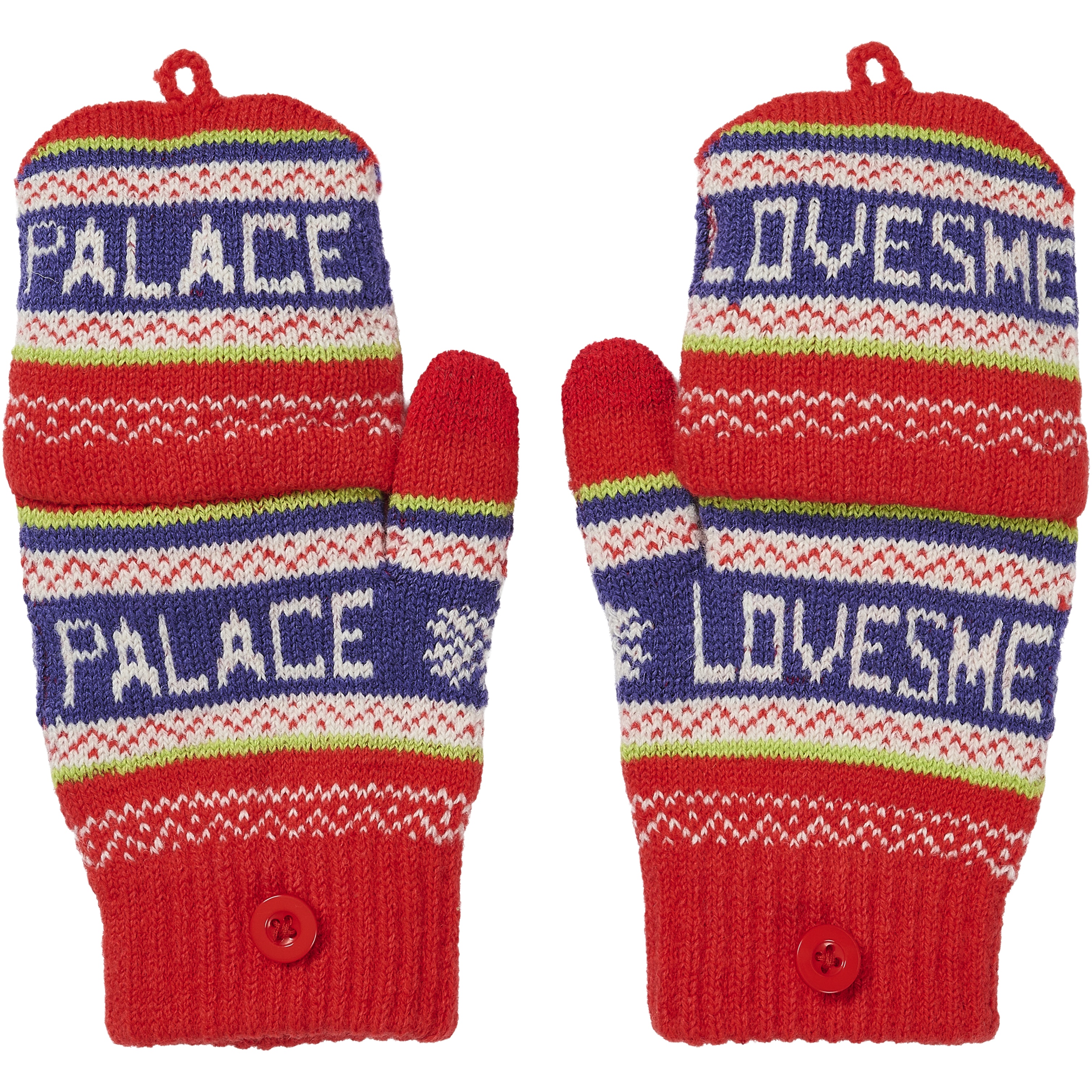 Palace PALACE LOVES ME KNITTED GLOVES RED