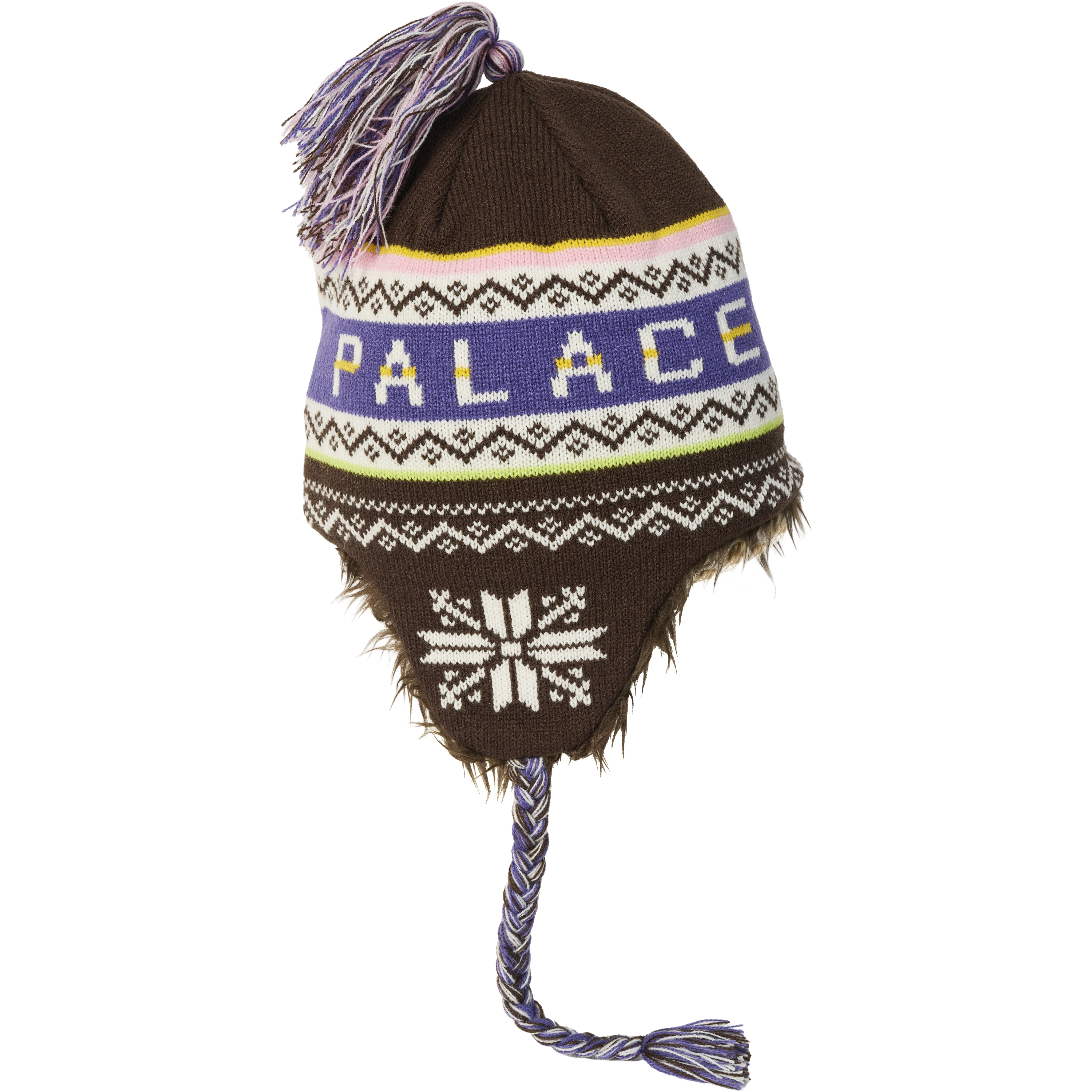 Thumbnail PALACE LOVES ME PERUVIAN BEANIE BROWN one color