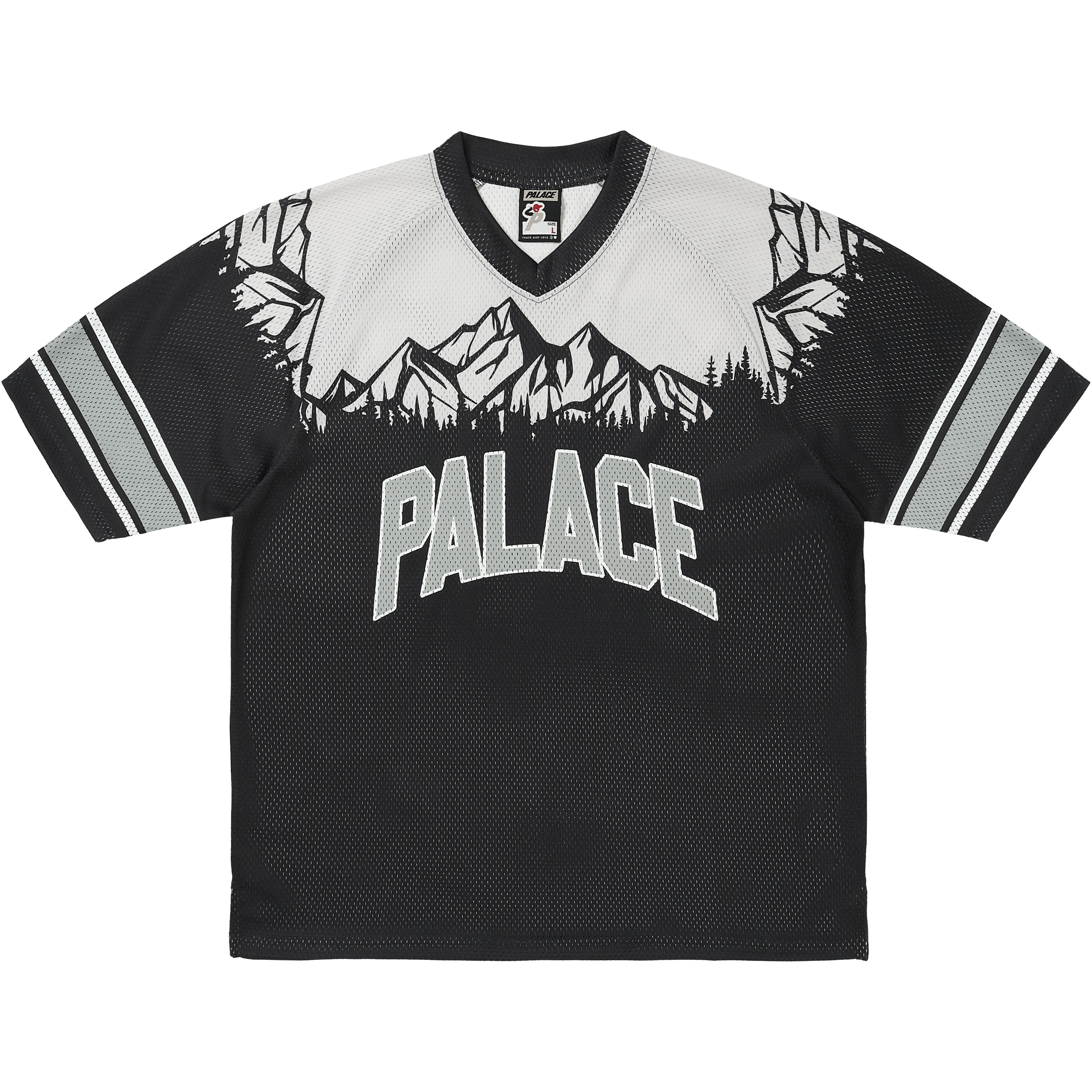 Palace PEAKER MESH JERSEY BLACK