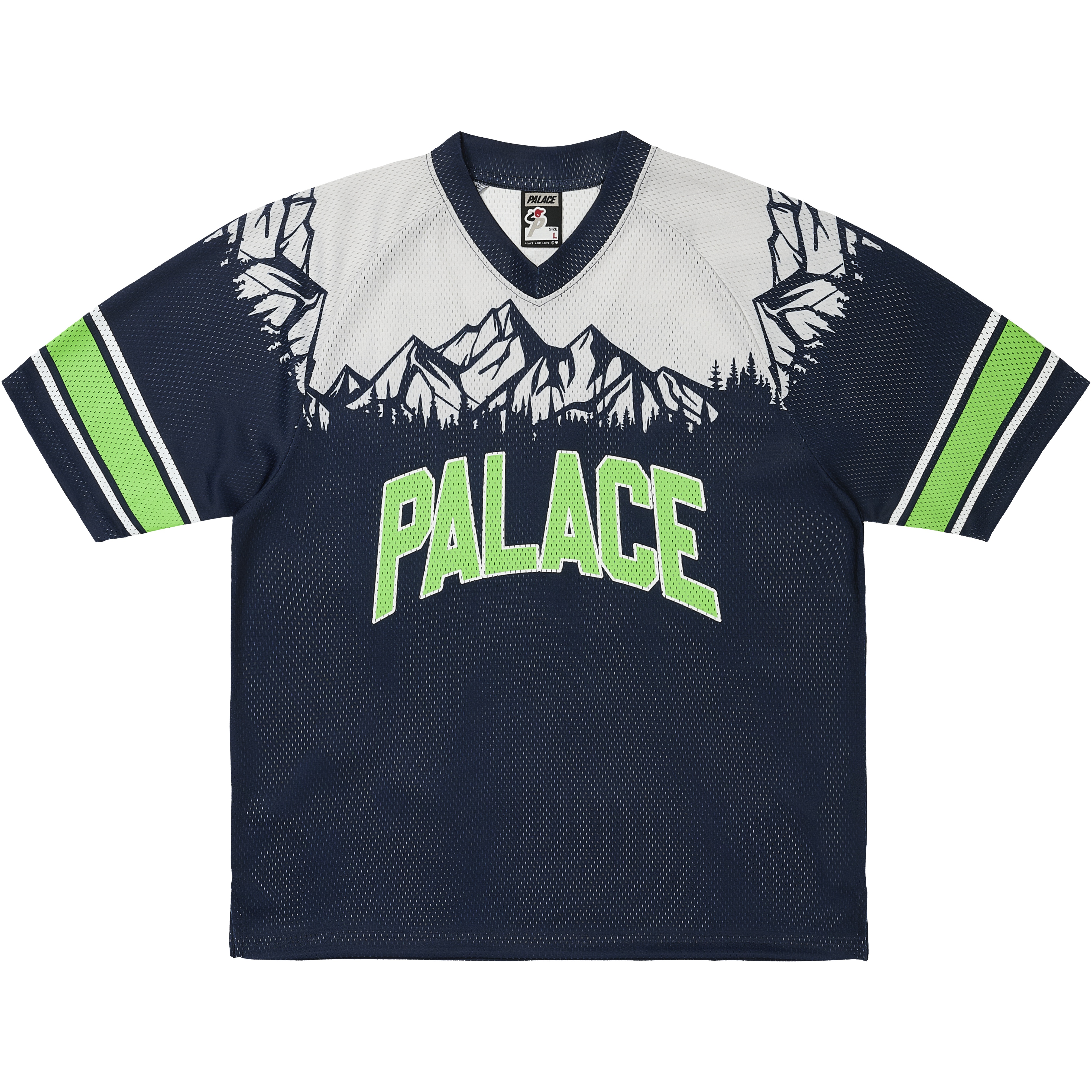 Palace PEAKER MESH JERSEY NAVY