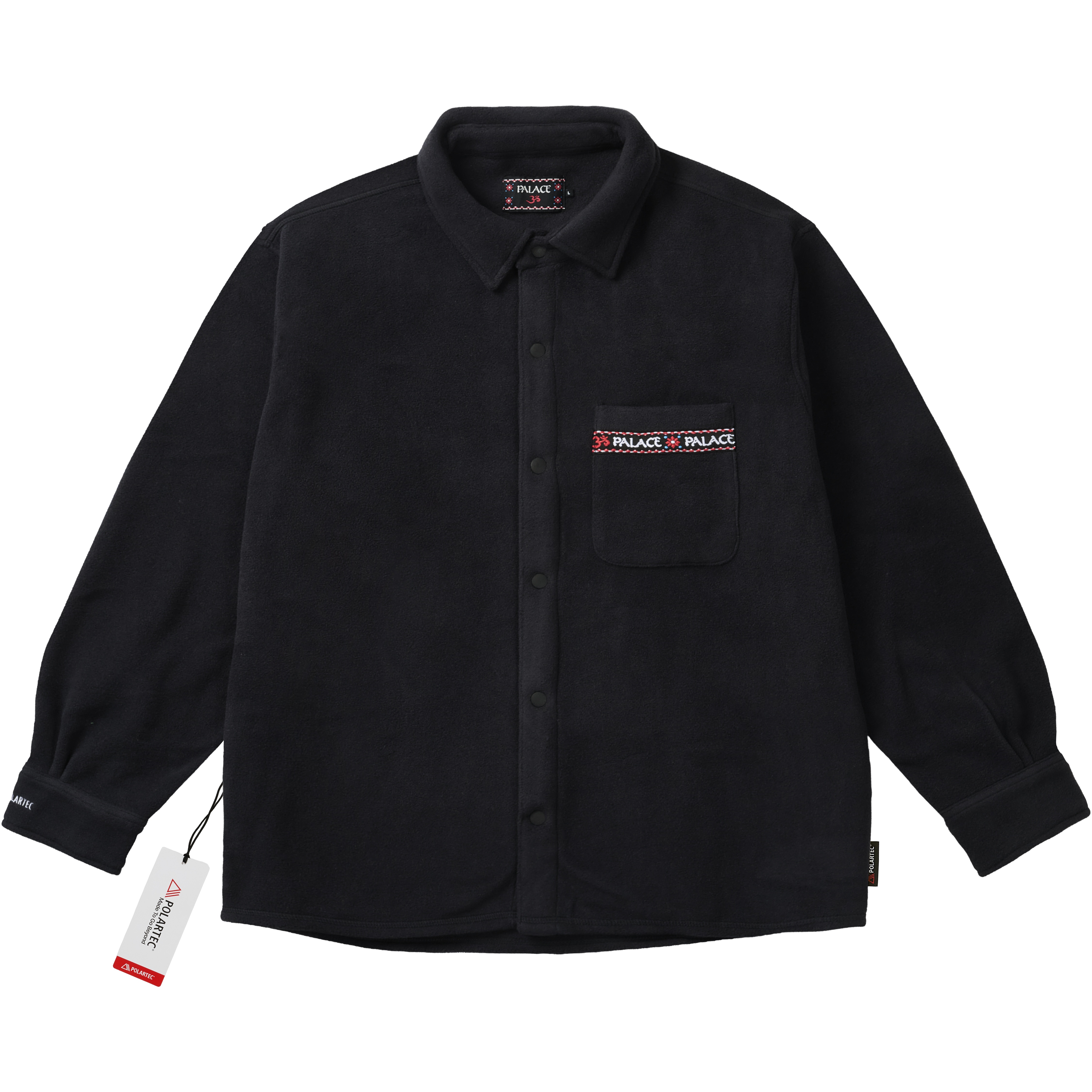 Palace POLARTEC OM FLEECE OVERSHIRT BLACK