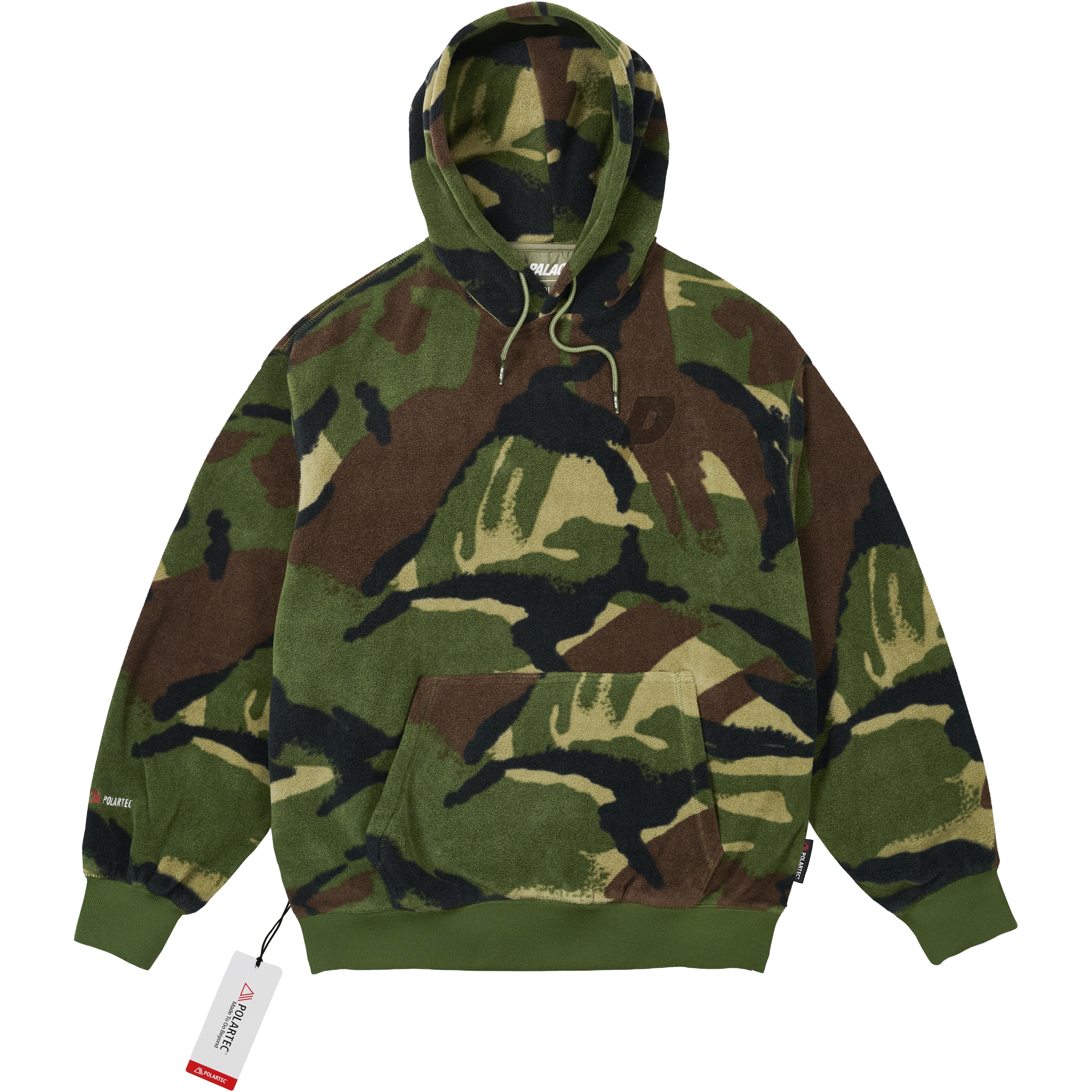 Palace POLARTEC P3 HOOD WOODLAND CAMO