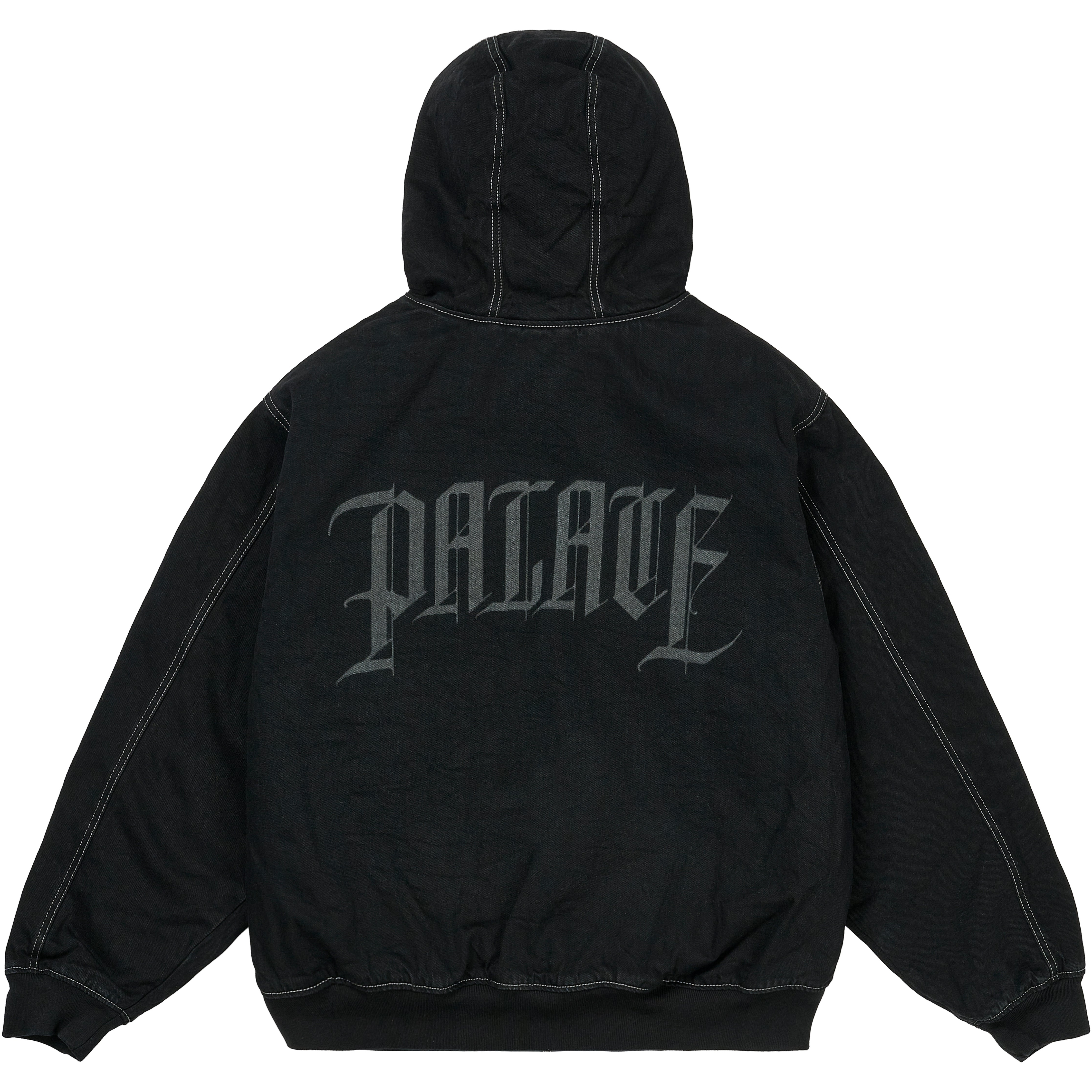 Thumbnail HOODED SHERP JACKET BLACK STONE WASH one color