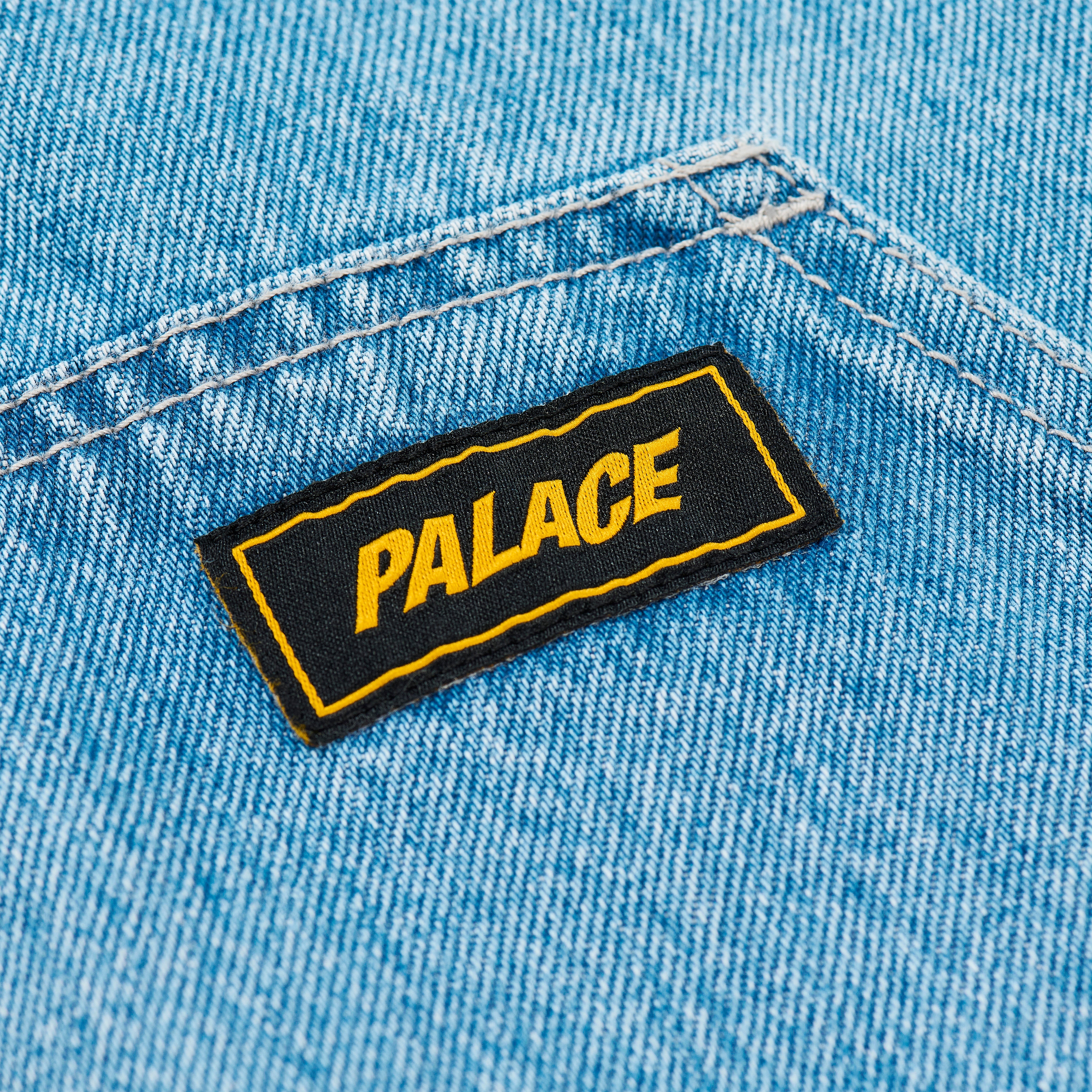 Thumbnail HOODED SHERP JACKET DISTRESSED LIGHT STONE WASH one color