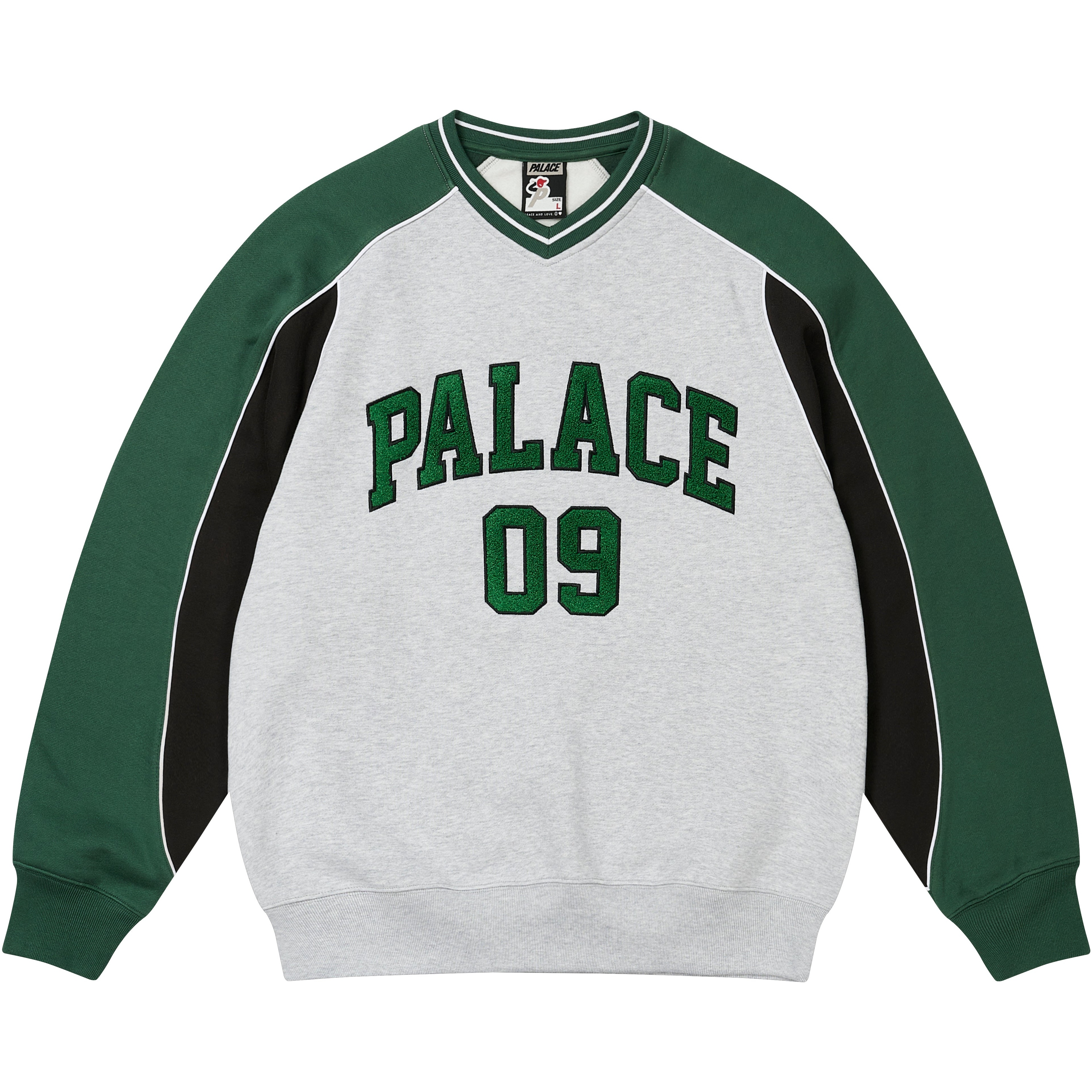 Thumbnail PALACE 09 CREW GREY MARL one color