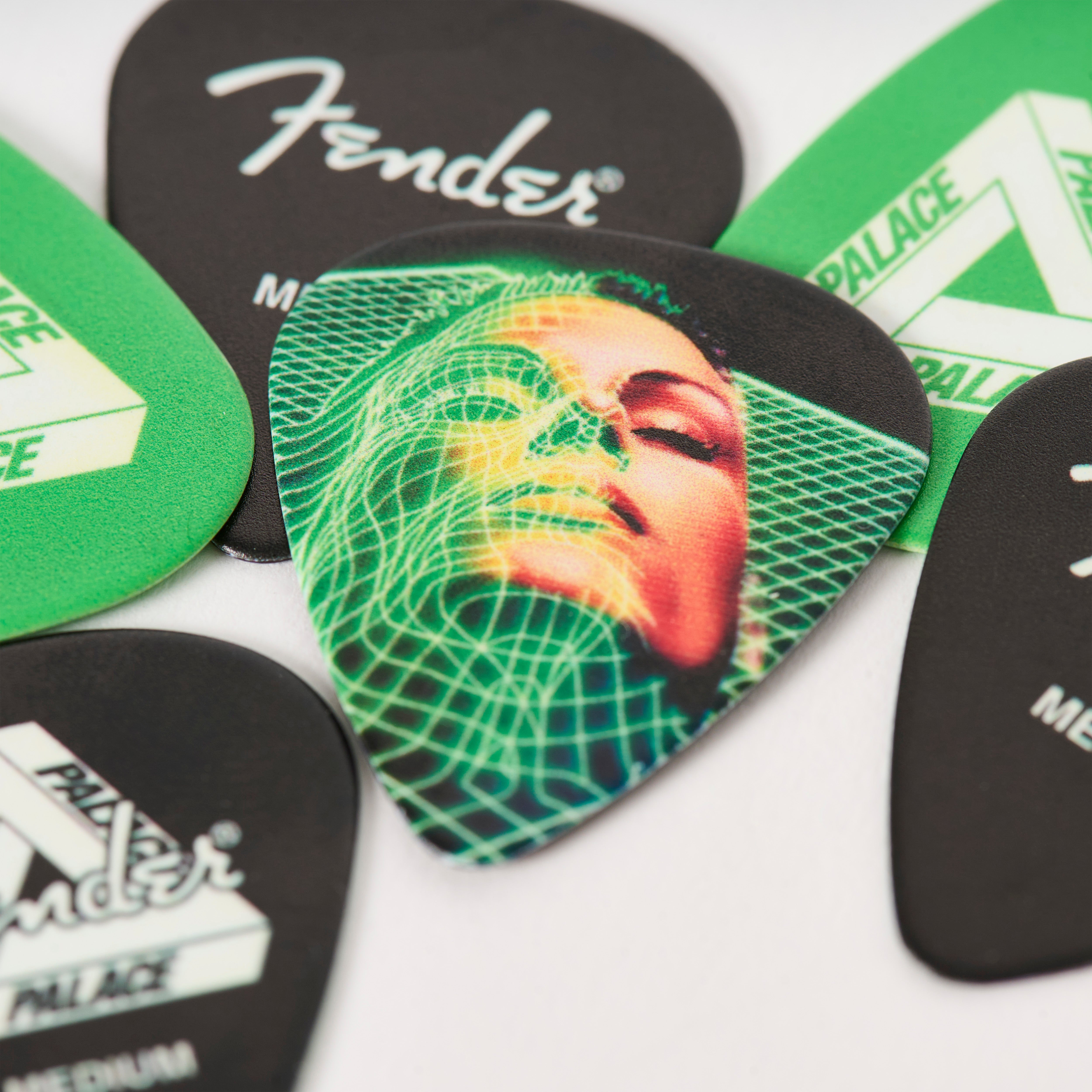 Thumbnail PALACE FENDER MEDIUM PICK 6 PACK GREEN one color