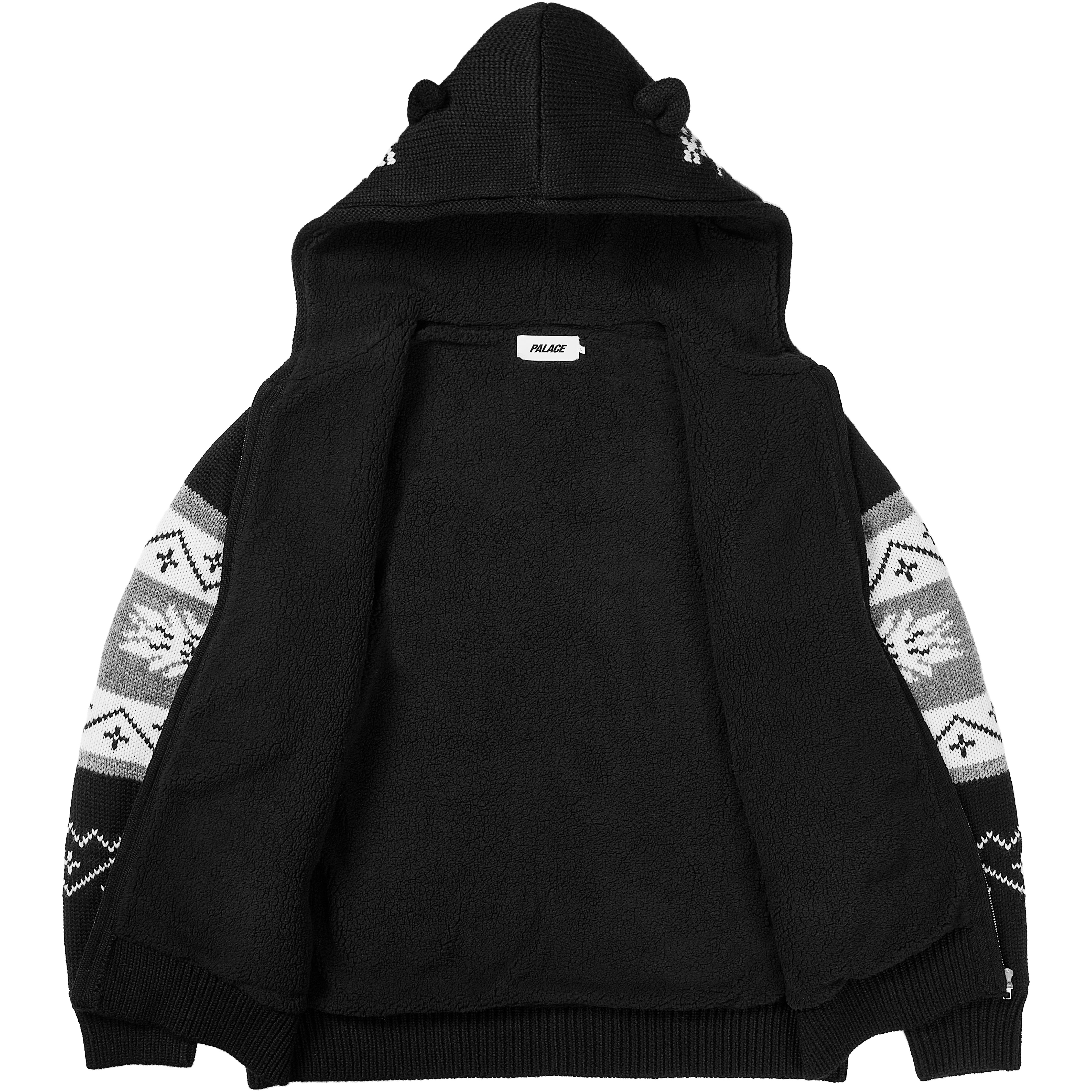 Thumbnail PALACE LOVES ME HOODED KNIT BLACK one color