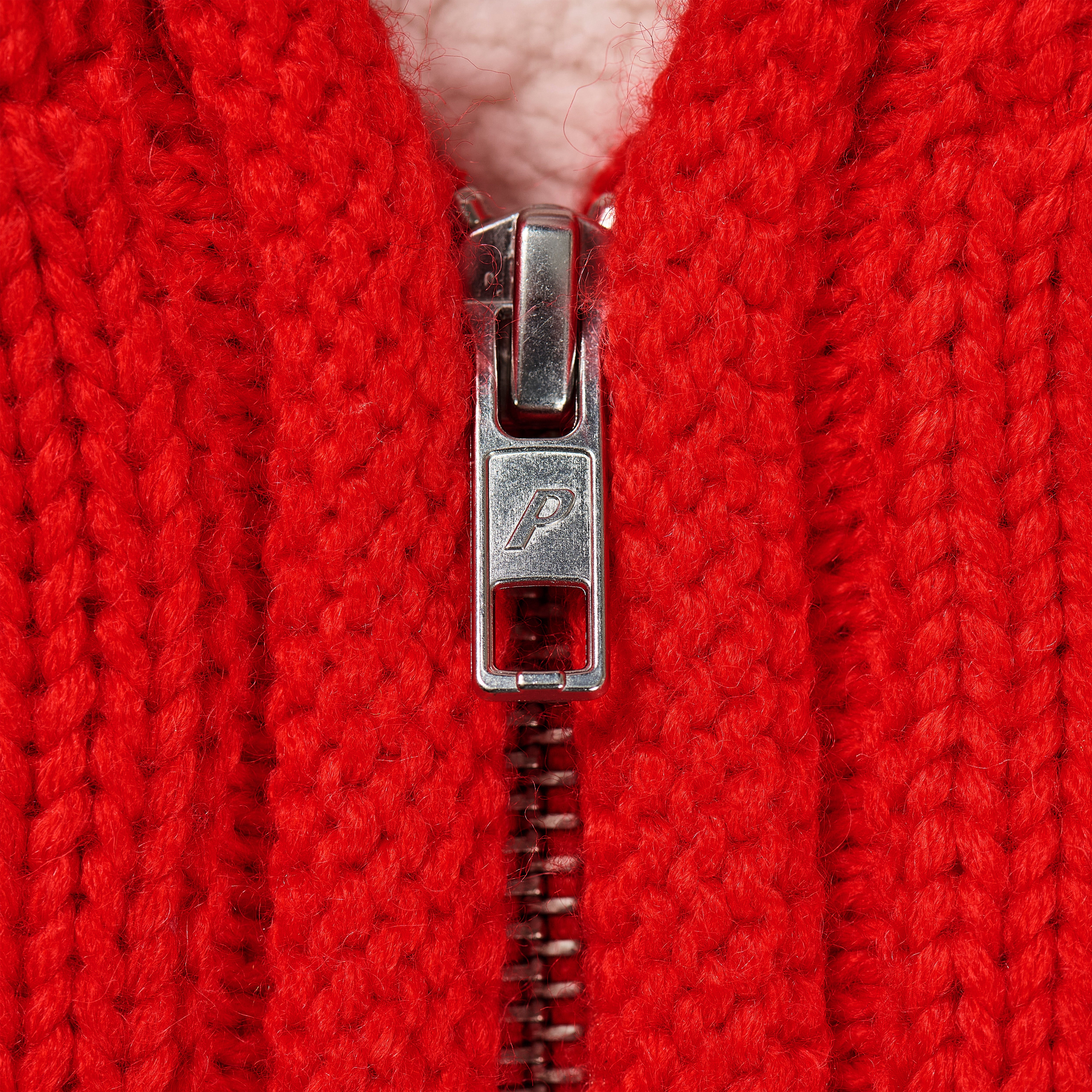 Thumbnail PALACE LOVES ME HOODED KNIT RED one color