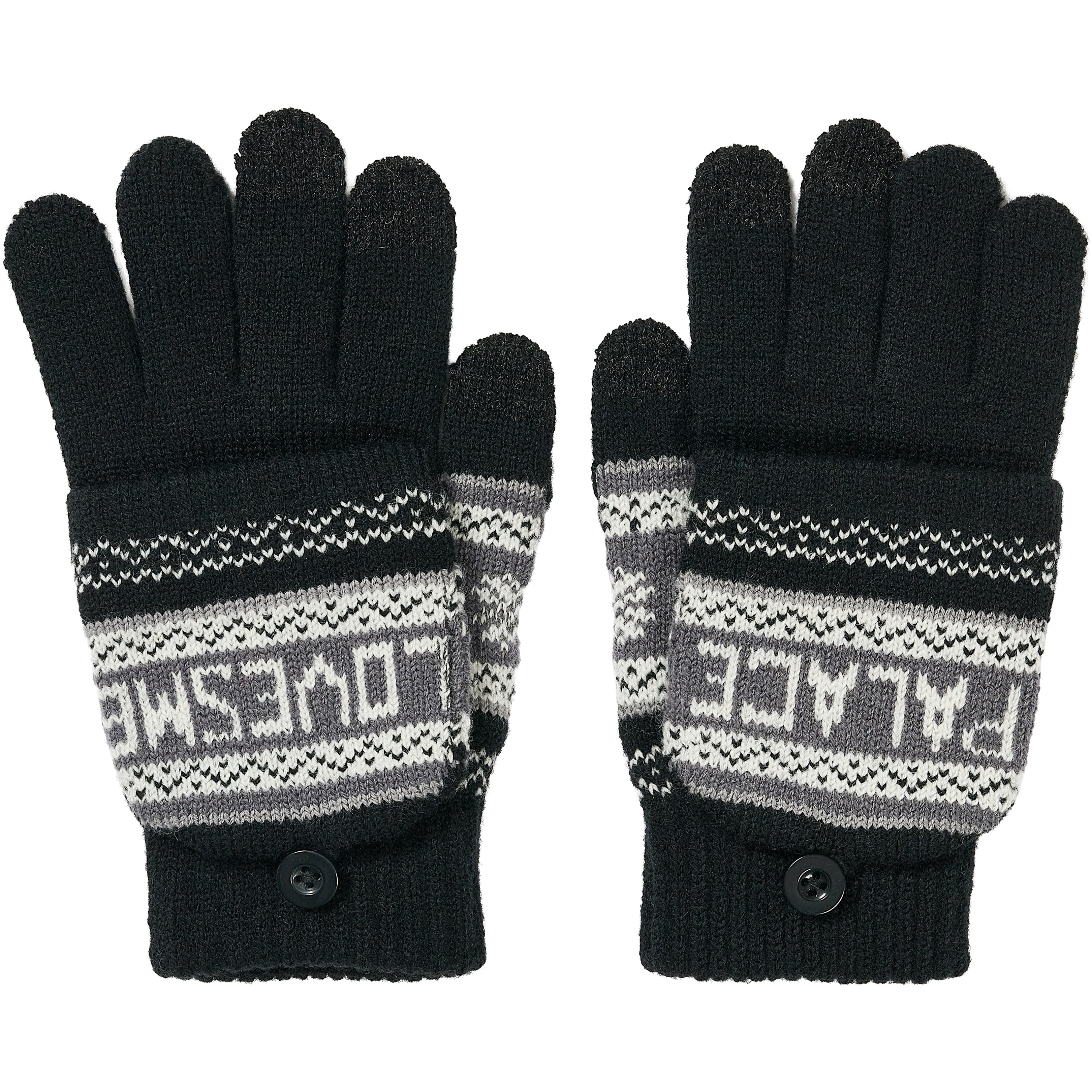 Thumbnail PALACE LOVES ME KNITTED GLOVES BLACK one color