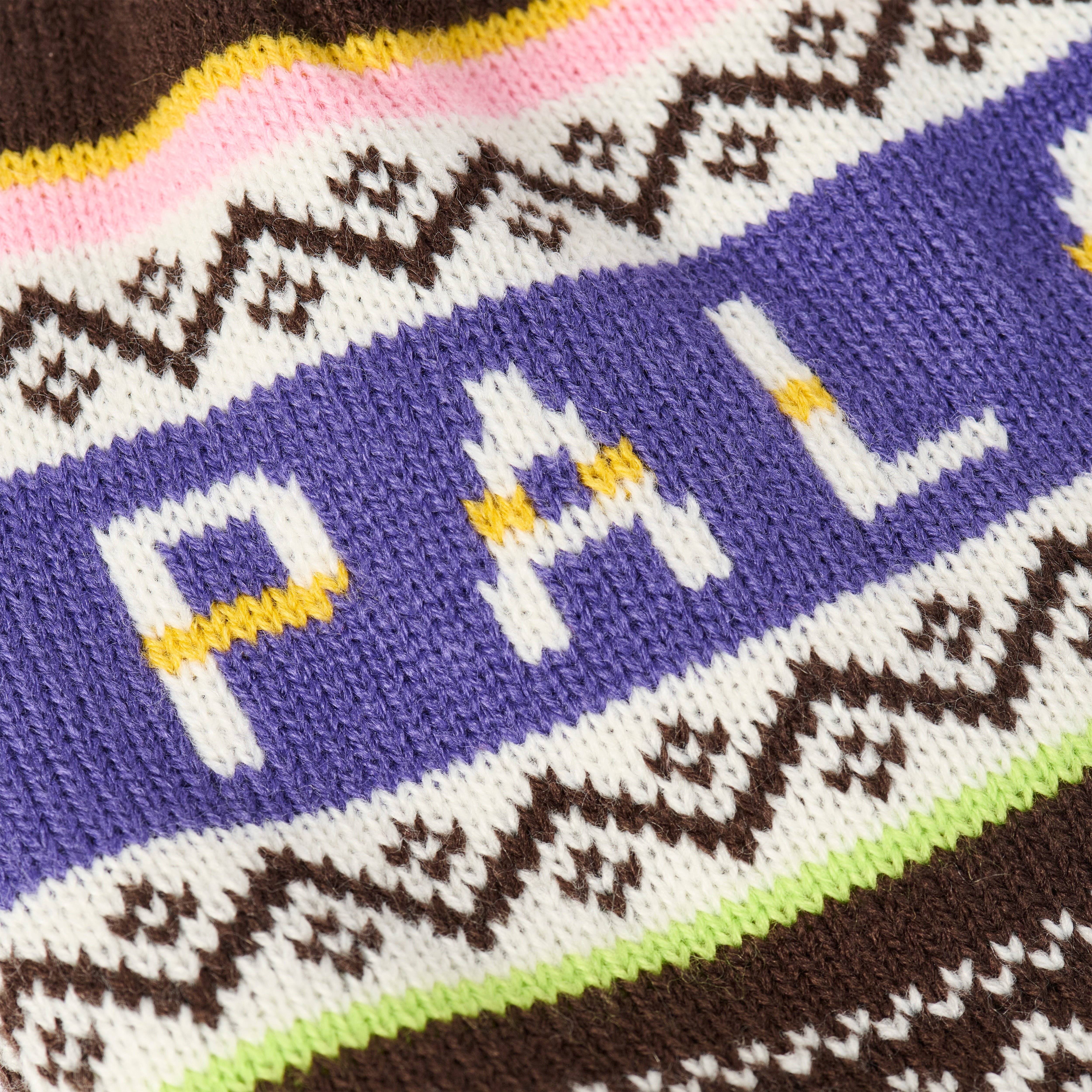 Thumbnail PALACE LOVES ME PERUVIAN BEANIE BROWN one color