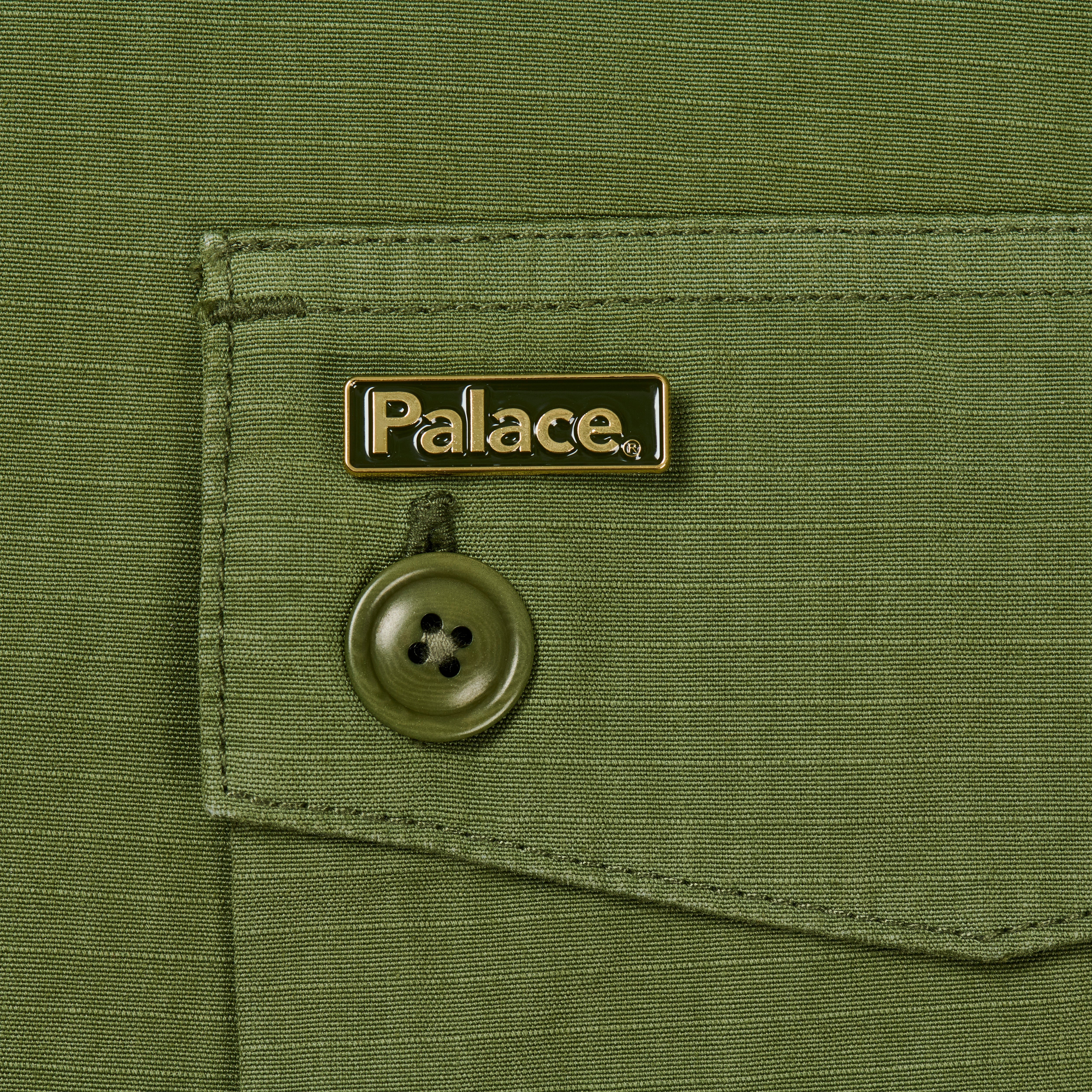 Thumbnail PALACE BARBOUR OFFICER SHIRT OLIVE DRAB one color