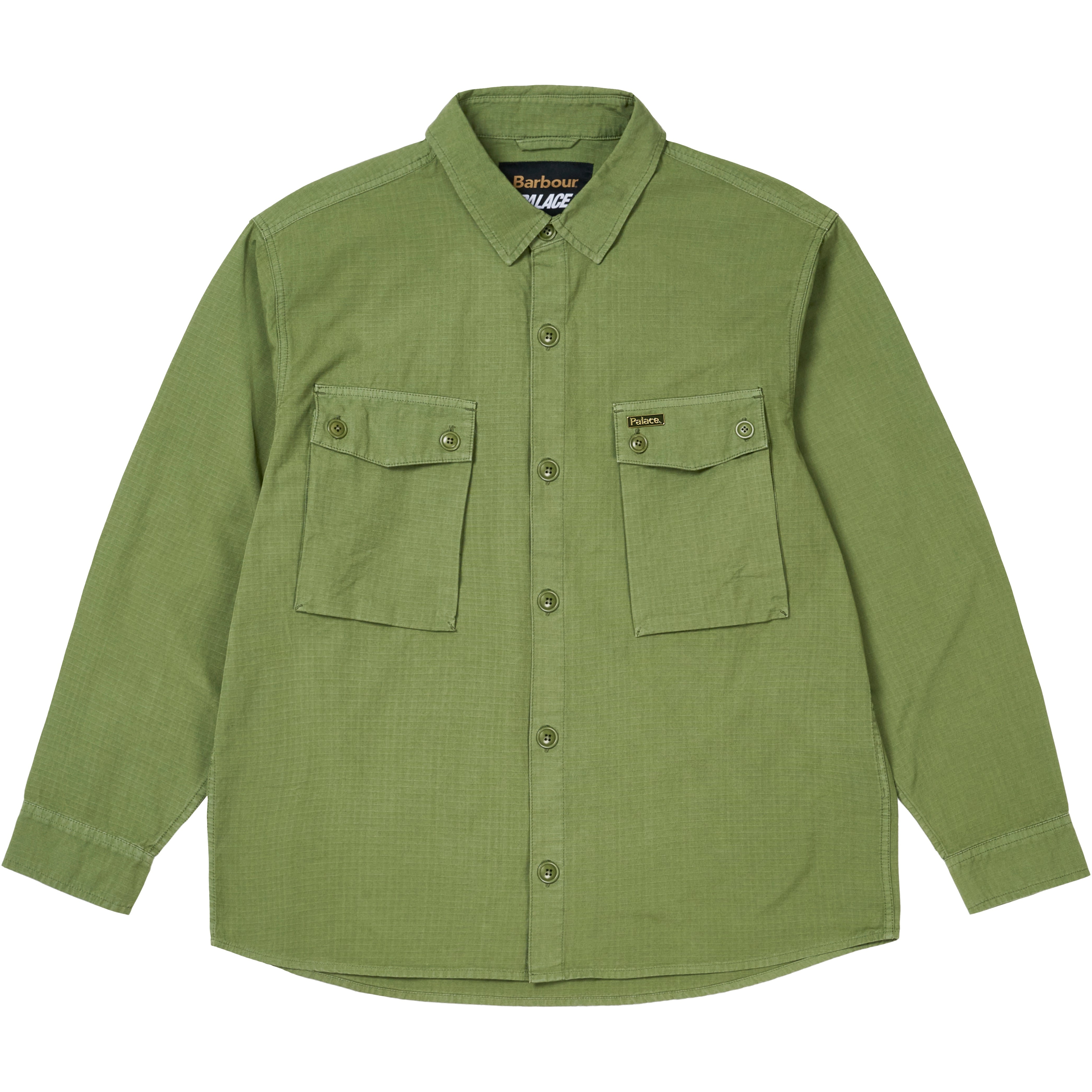 Thumbnail PALACE BARBOUR OFFICER SHIRT OLIVE DRAB one color