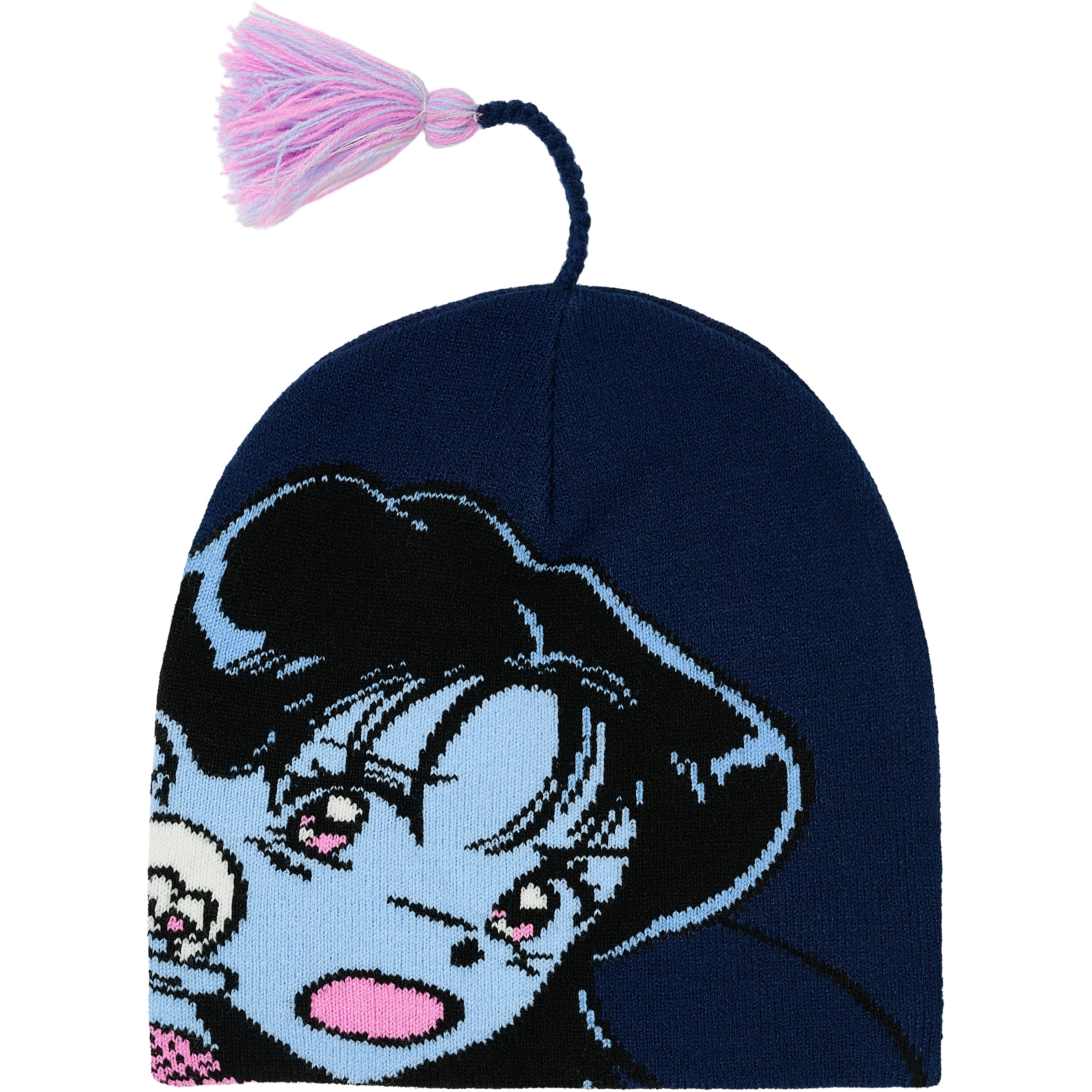 Thumbnail REAR VIEW NEIN CUFF BEANIE NAVY one color