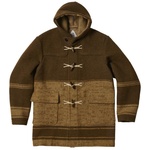 Thumbnail PALACE C.P. COMPANY DUFFEL JACKET RUBBER WOOL BROWN one color