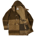 Thumbnail PALACE C.P. COMPANY DUFFEL JACKET RUBBER WOOL BROWN one color