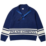 Thumbnail PALACE C.P. COMPANY FUNNEL NECK KNIT BRIGHT COBALT one color