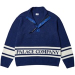 Thumbnail PALACE C.P. COMPANY FUNNEL NECK KNIT BRIGHT COBALT one color