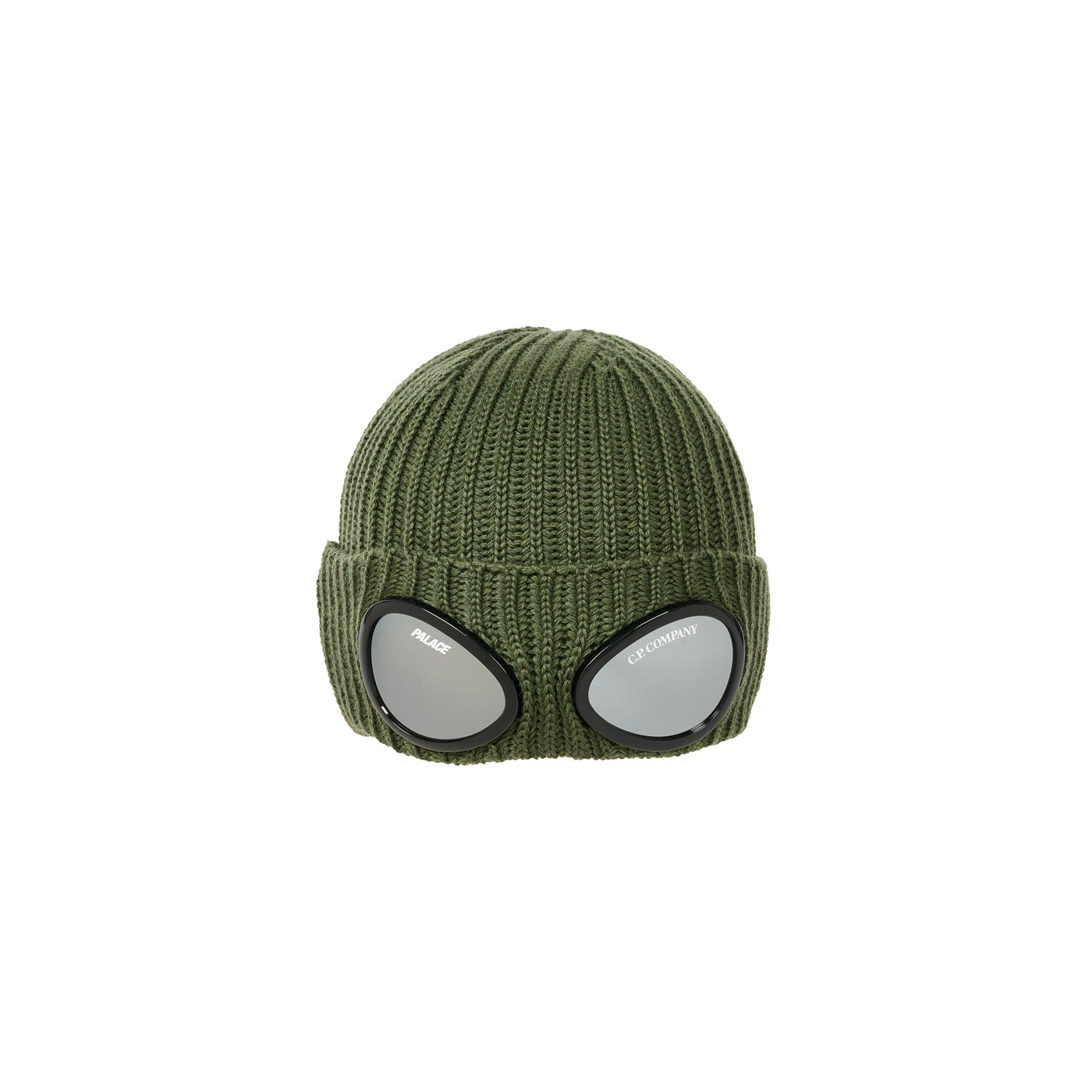Thumbnail PALACE C.P. COMPANY PEAK GOGGLE BEANIE OLIVE one color