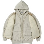 Thumbnail TACTICAL ZIP HOOD BONE one color