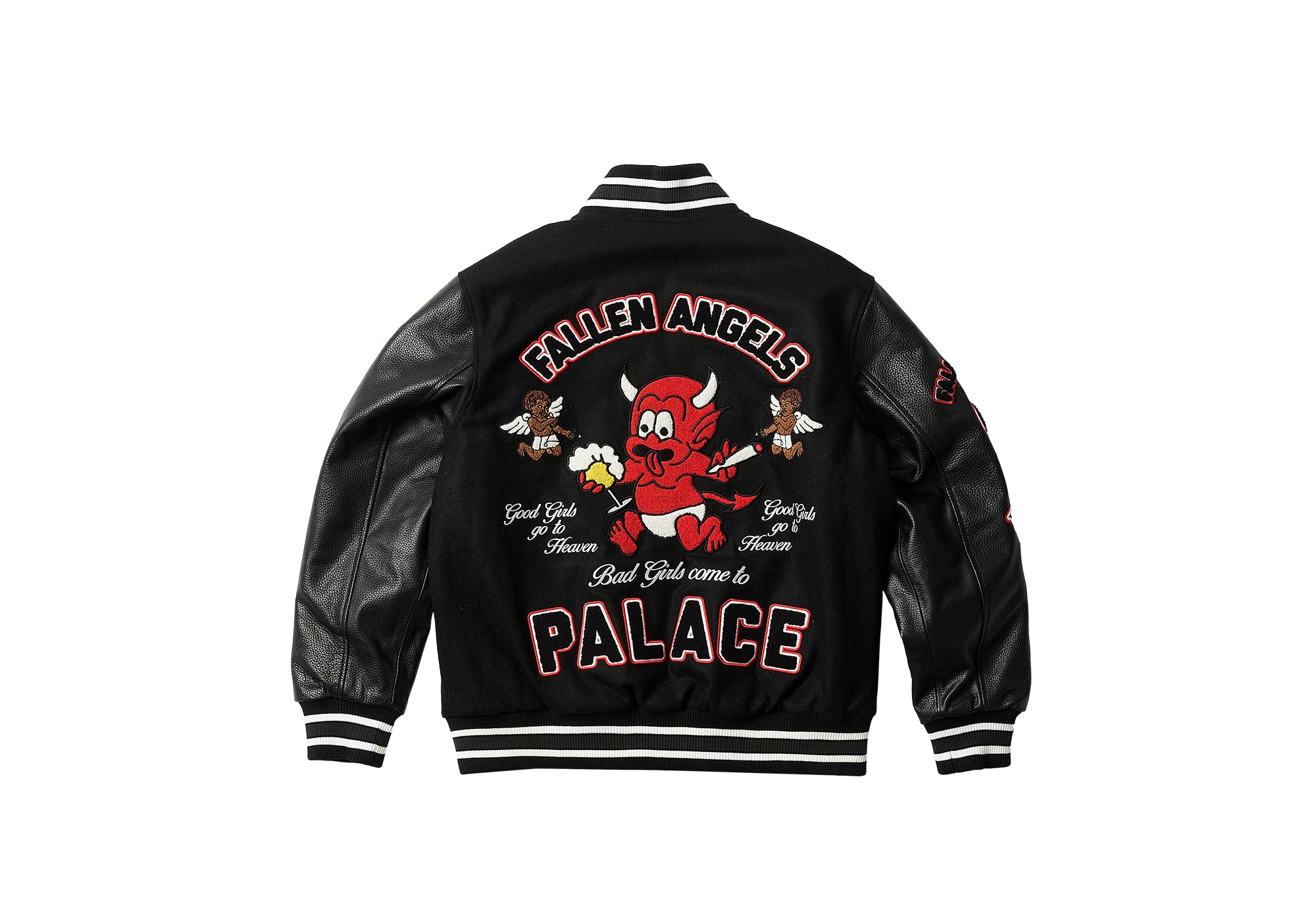 Fallen Angels Varsity Jacket Black - Spring 2023 - Palace Community