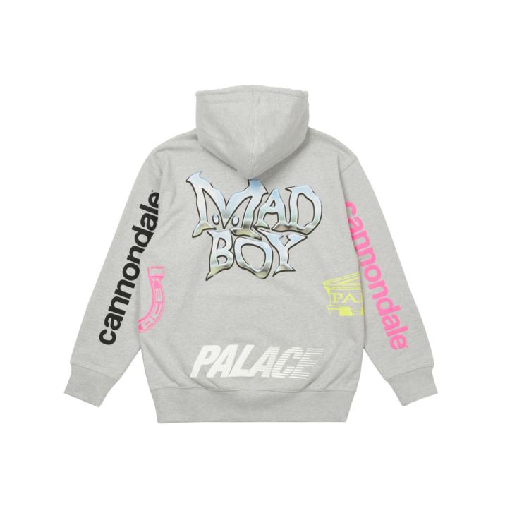 PALACE CANNONDALE HOODIE GREY MARL one color