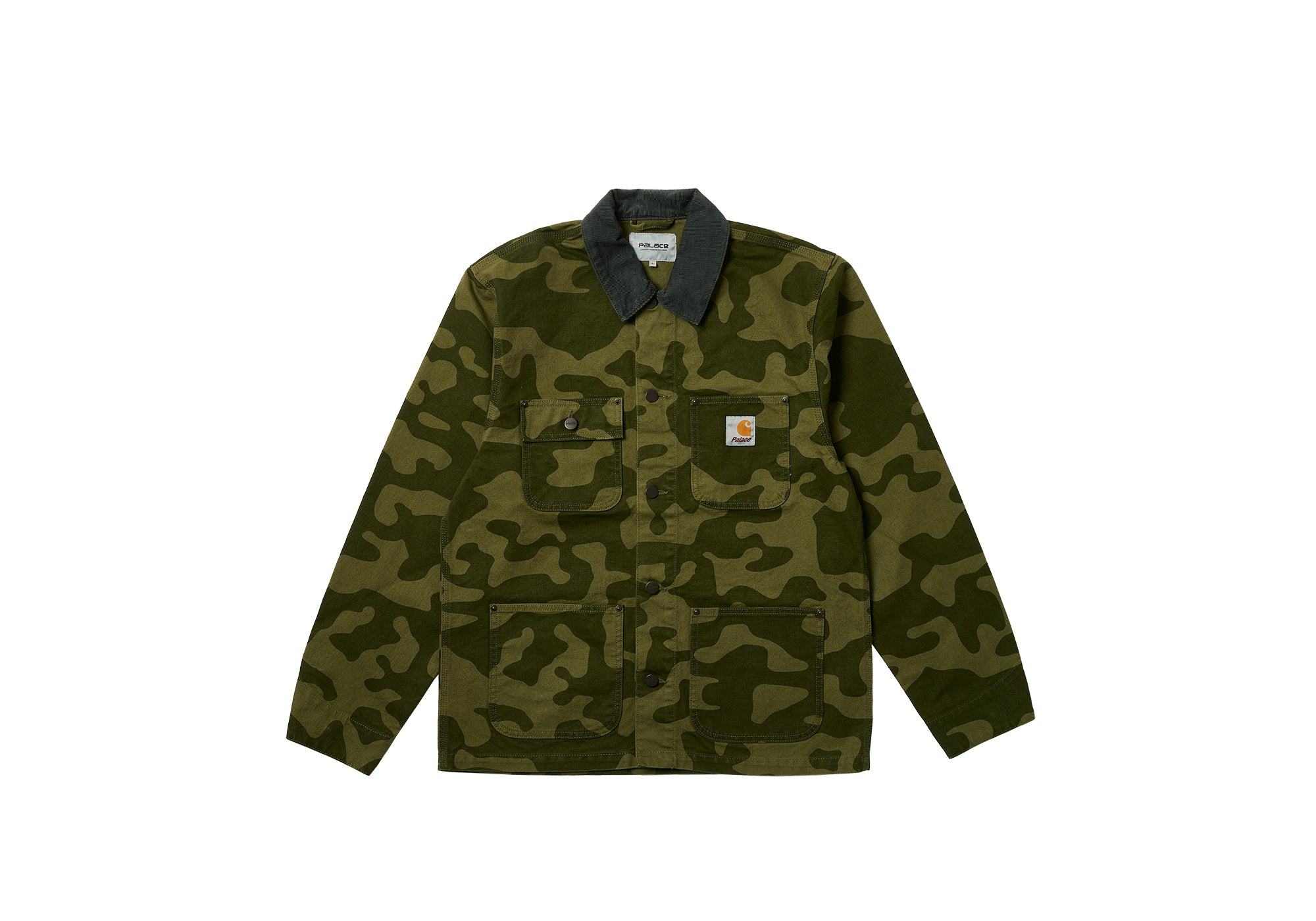 Palace Carhartt Wip Michigan Coat Dollar Green Camo - Palace