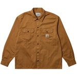 Thumbnail PALACE CARHARTT WIP LONGSLEEVE MASTER SHIRT HAMILTON BROWN one color