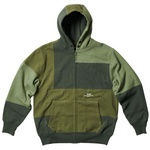 Thumbnail PALACE ENIGNEERED GARMENTS HEAVY PATCHWORK ZIP HOOD OLIVE one color
