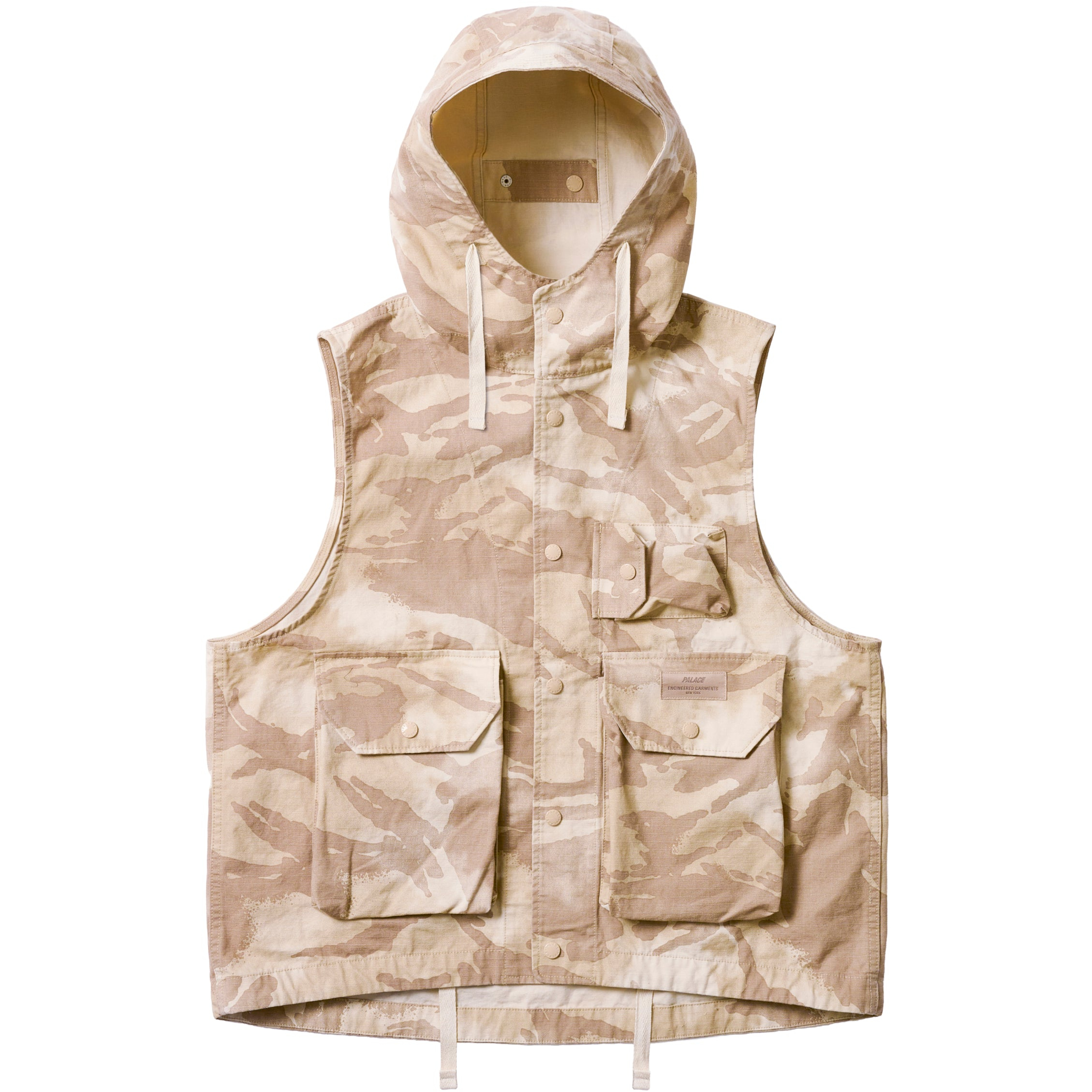 Thumbnail PALACE ENGINEERED GARMENTS HOODED VEST RIPSTOP PRINTED one color