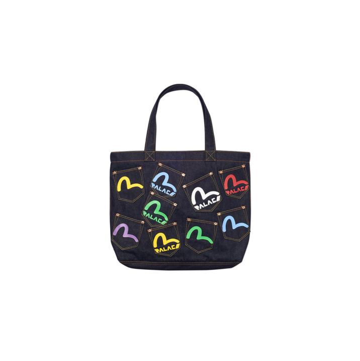 Thumbnail PALACE EVISU TOTE BAG INDIGO one color