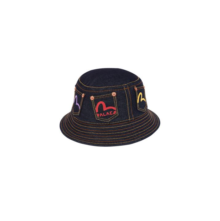Thumbnail PALACE EVISU BUCKET HAT INDIGO one color