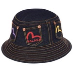 Thumbnail PALACE EVISU BUCKET HAT INDIGO one color