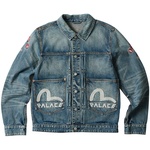 Thumbnail PALACE EVISU TYPE ONE DENIM JACKET STONE WASH one color
