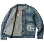 Thumbnail PALACE EVISU TYPE ONE DENIM JACKET STONE WASH one color