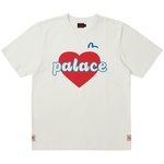 Thumbnail PALACE EVISU HEART T-SHIRT WHITE one color