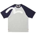 Thumbnail PALACE EVISU SEAGULL RAGLAN T-SHIRT GREY MARL one color