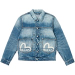 Thumbnail PALACE EVISU DICE DENIM JACKET LIGHT WASH one color