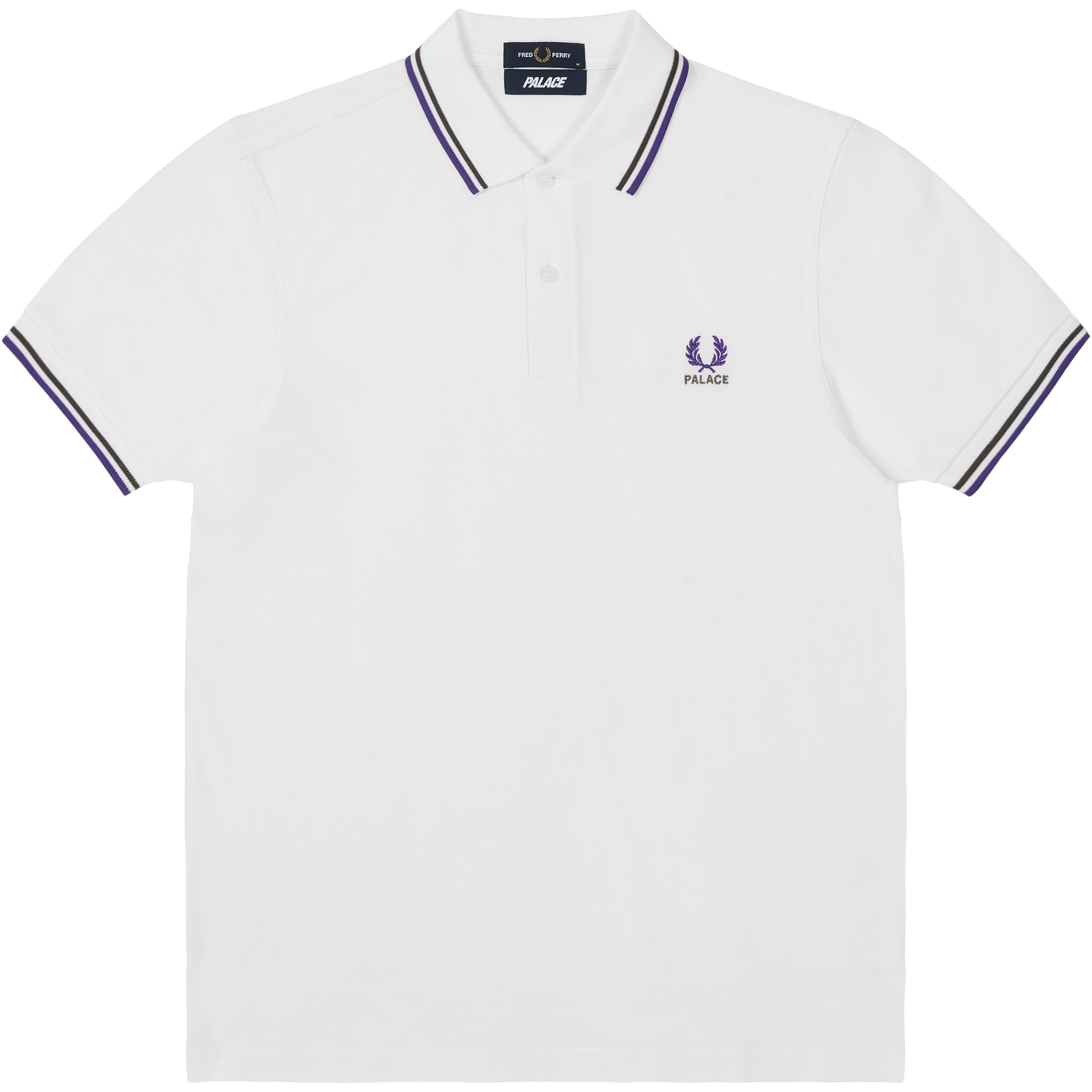 PALACE FRED PERRY SHIRT WHITE one color