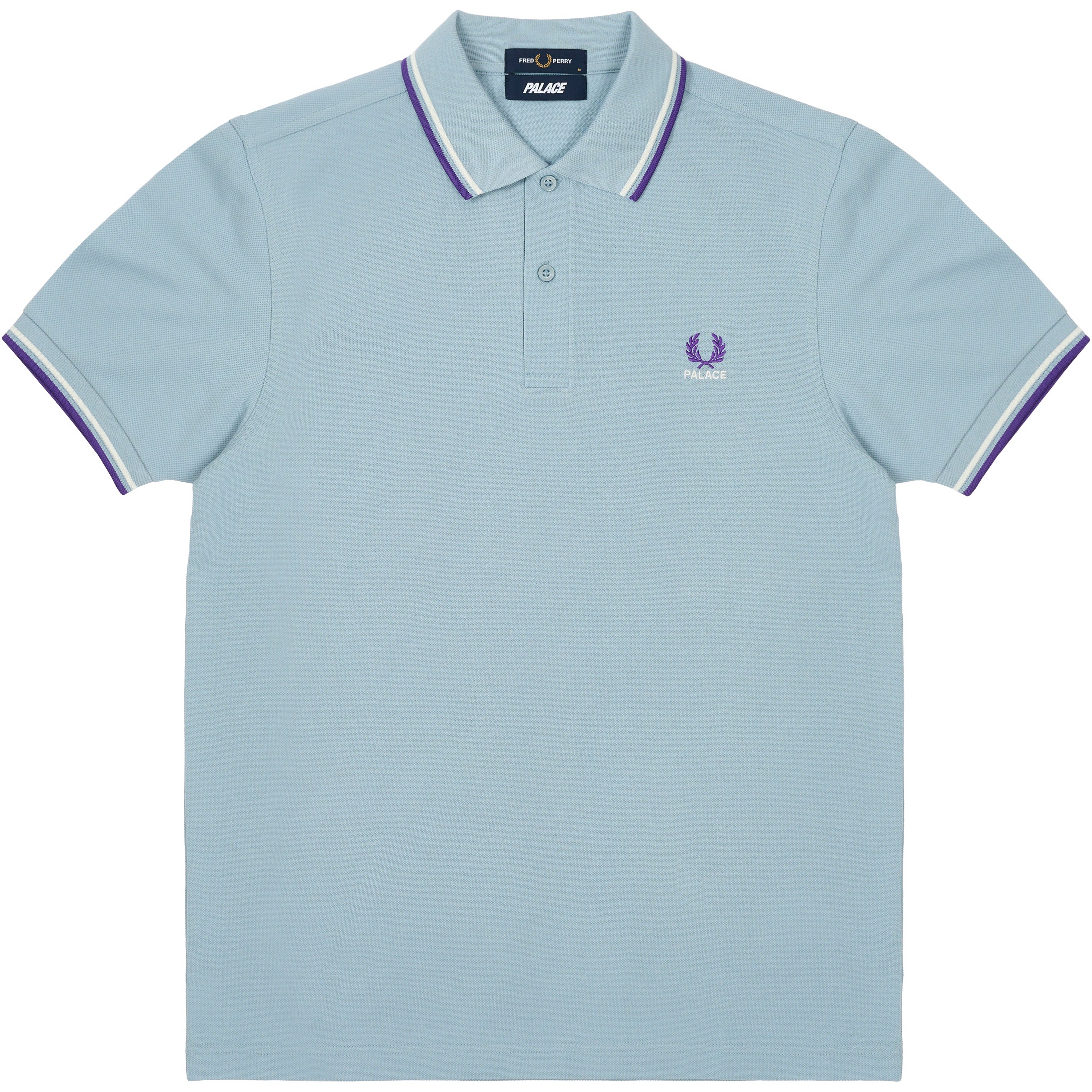 Thumbnail PALACE FRED PERRY SHIRT DUSTY BLUE one color