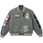 Thumbnail PALACE GAP VARSITY JACKET GREY one color