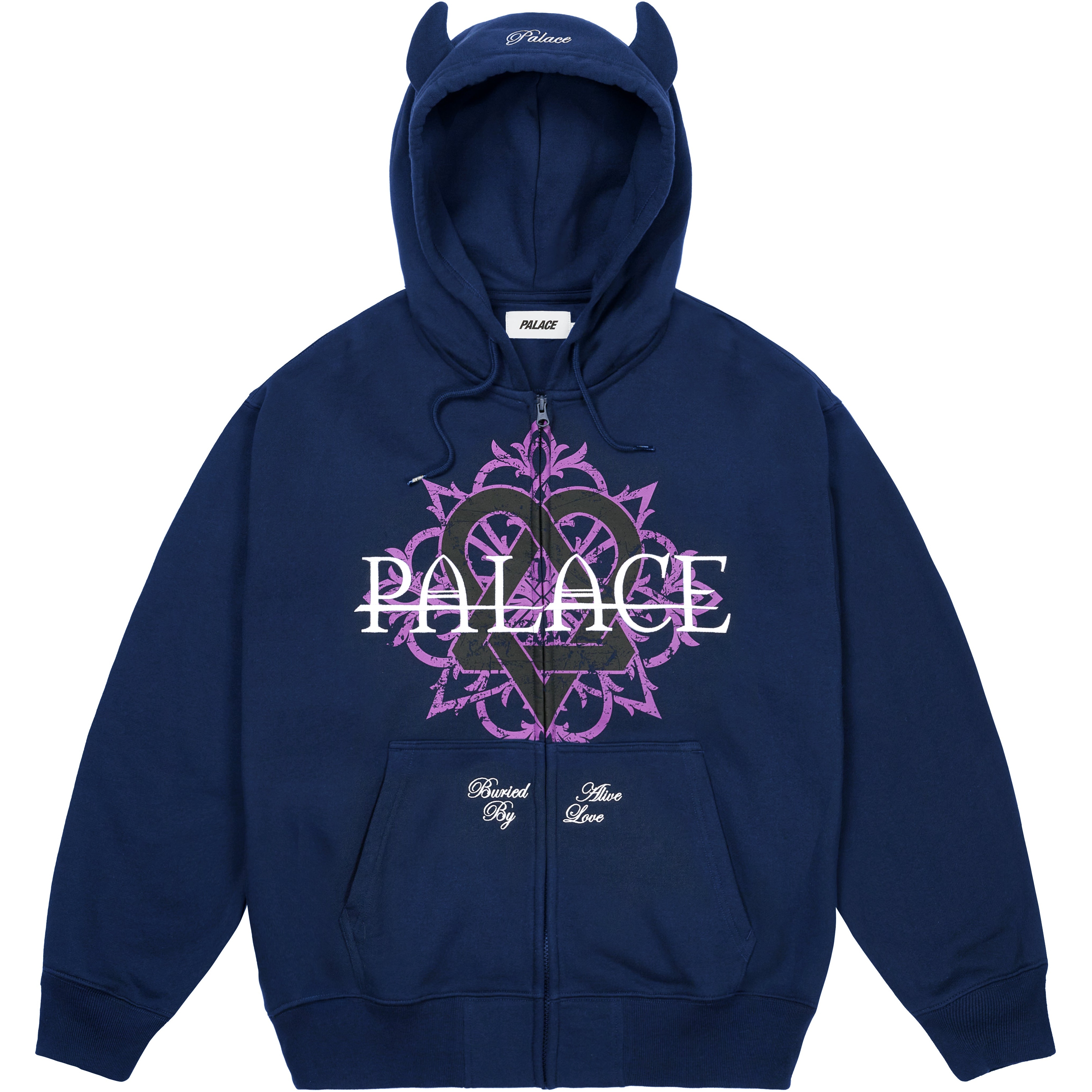 Thumbnail TRI-GRAM HOOD NAVY one color