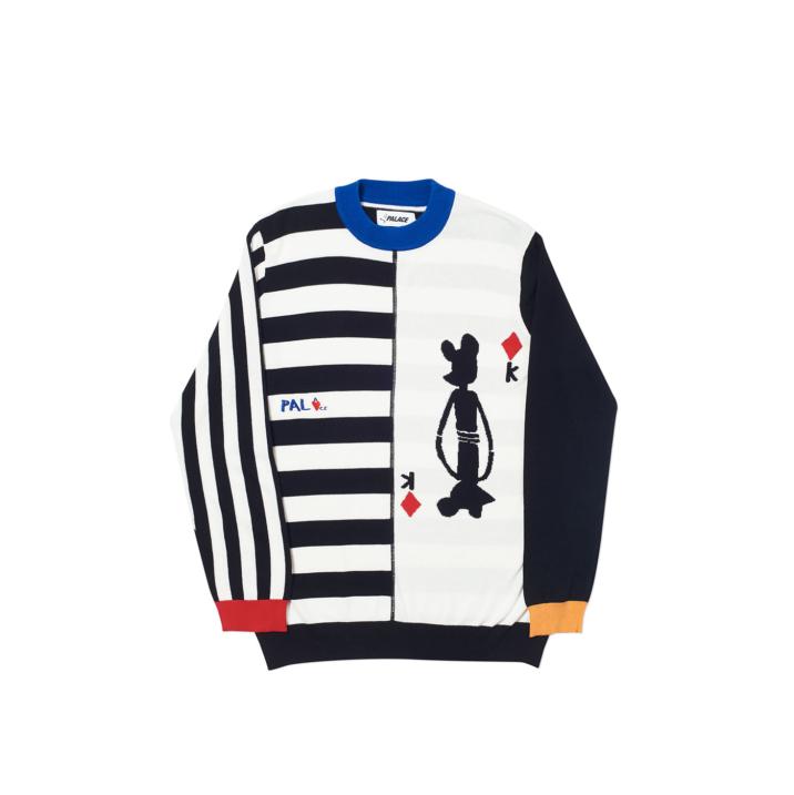 PALACE JCDC SWEATER WHITE/BLACK one color