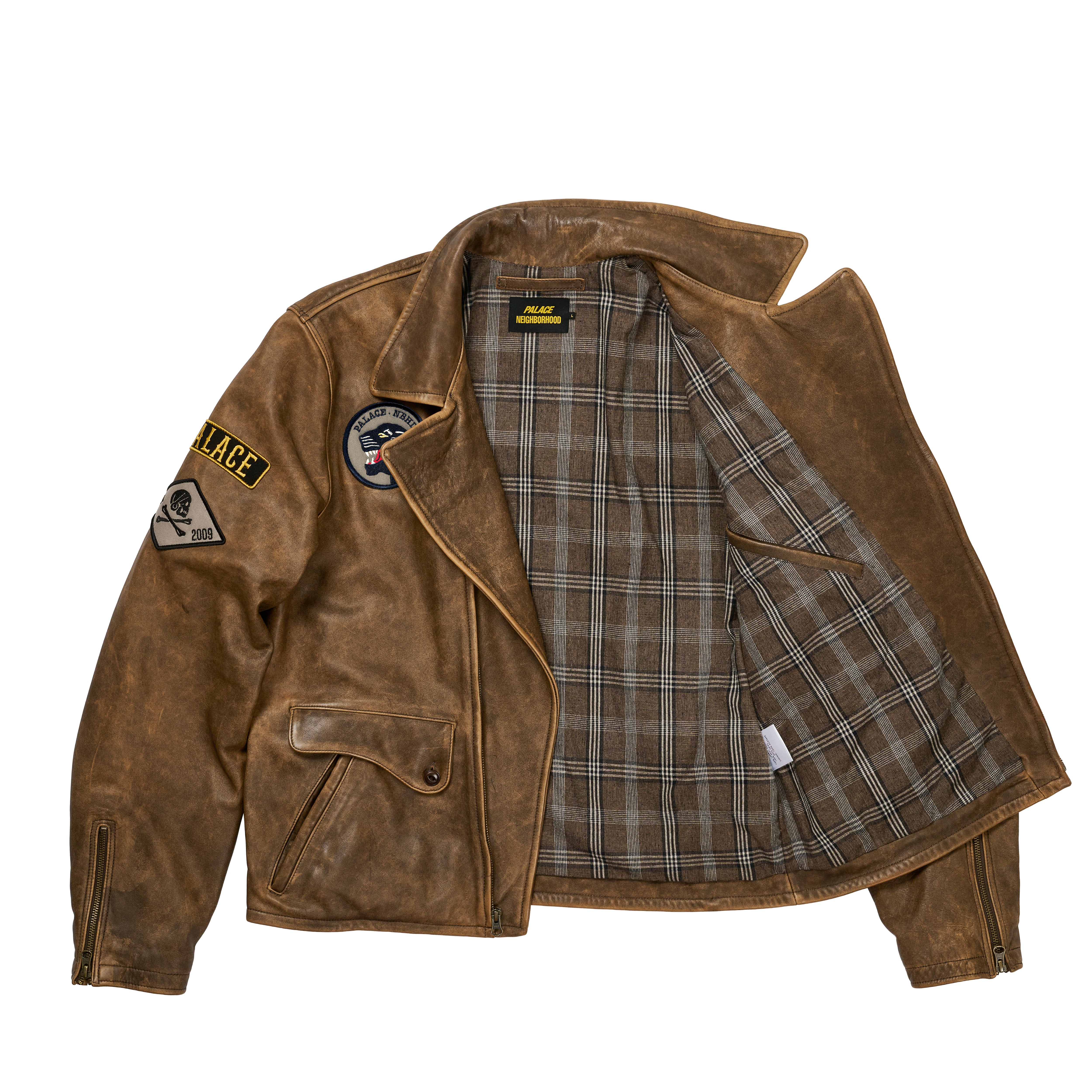 ジャケット・アウター Palace PATCHY LEATHER JACKET MULTI PATCHY LEATHER JACKET | PALACE SKATEBOARDS
